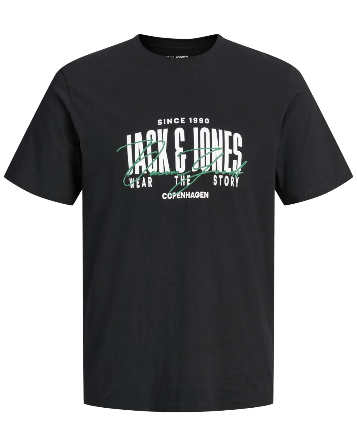 Jack & Jones Print-Shirt Bequemes Slimfit Shirt (Spar-Set, 3er-Pack) in Unifarbe mit Print