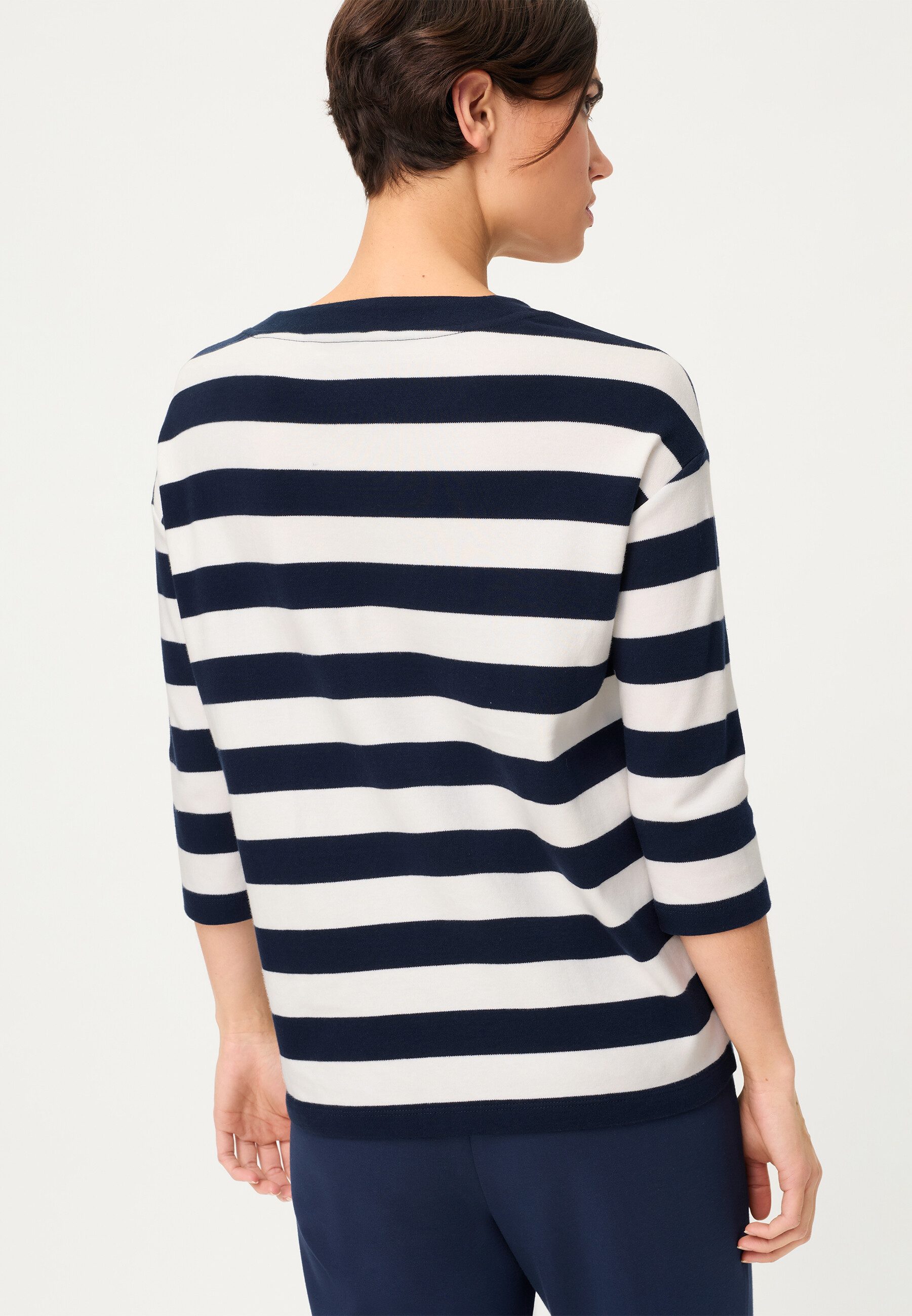 Olsen Sweatshirt Sweatshirt mit dekorativem Streifendetail günstig online kaufen