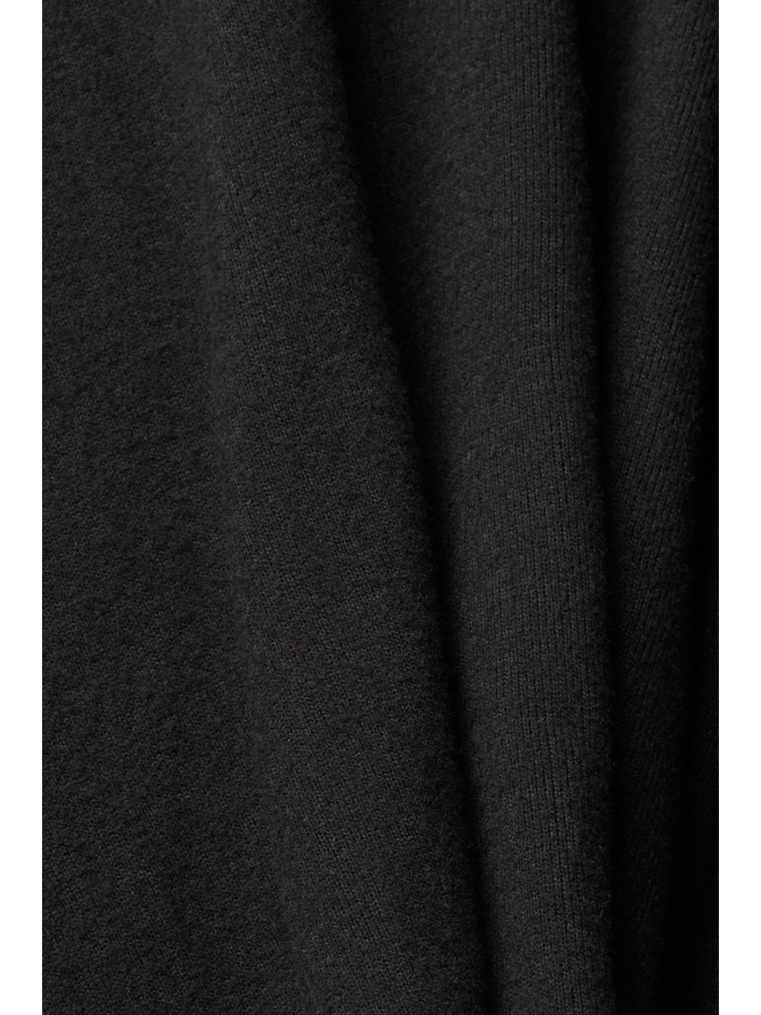 Longsleeve Langarmshirt mit Spitzendetails (1-tlg) BLACK Esprit