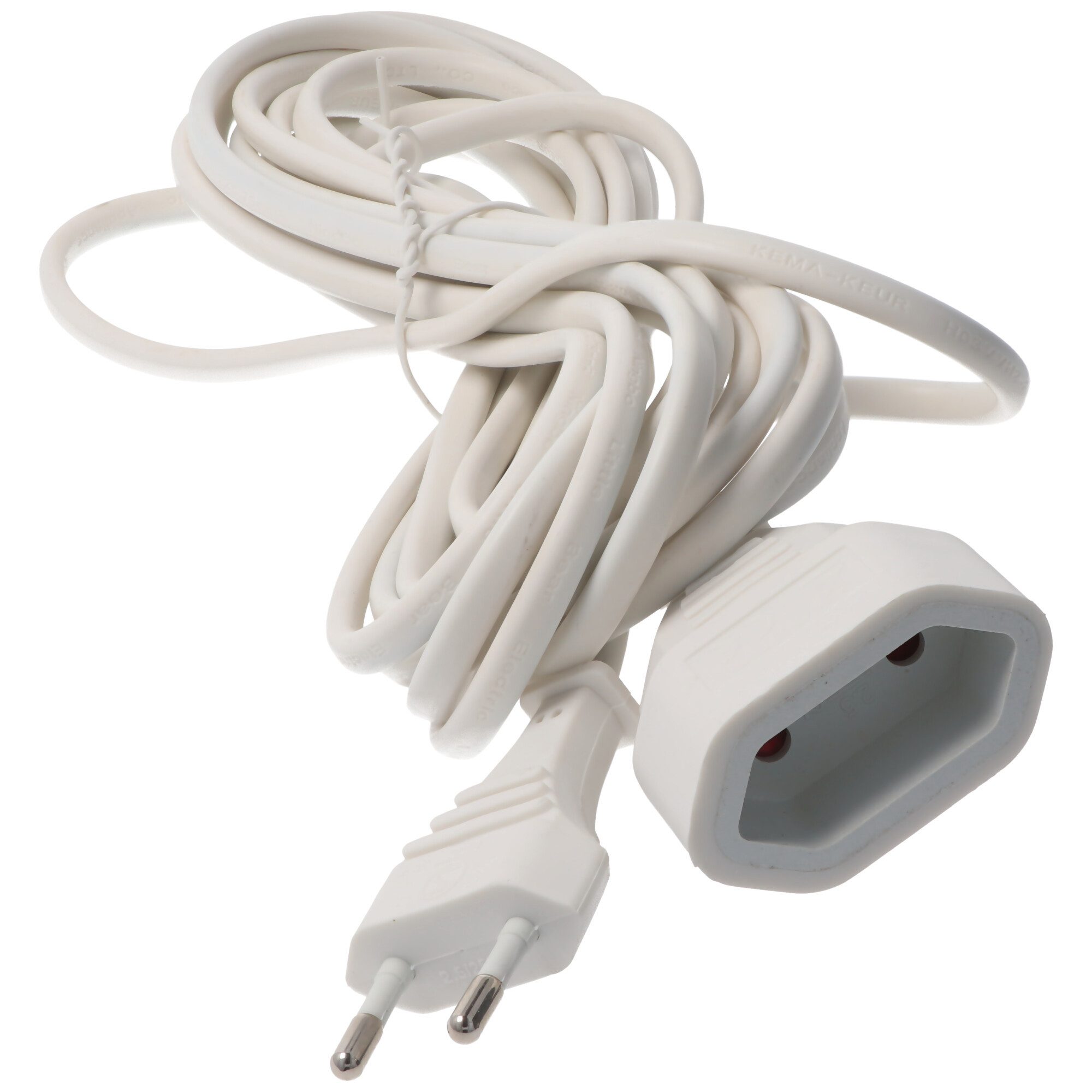 Arcas 3m EURO Verlängerungskabel für den flachen Eurostecker 2-polig, Farbe USB-Ladegerät