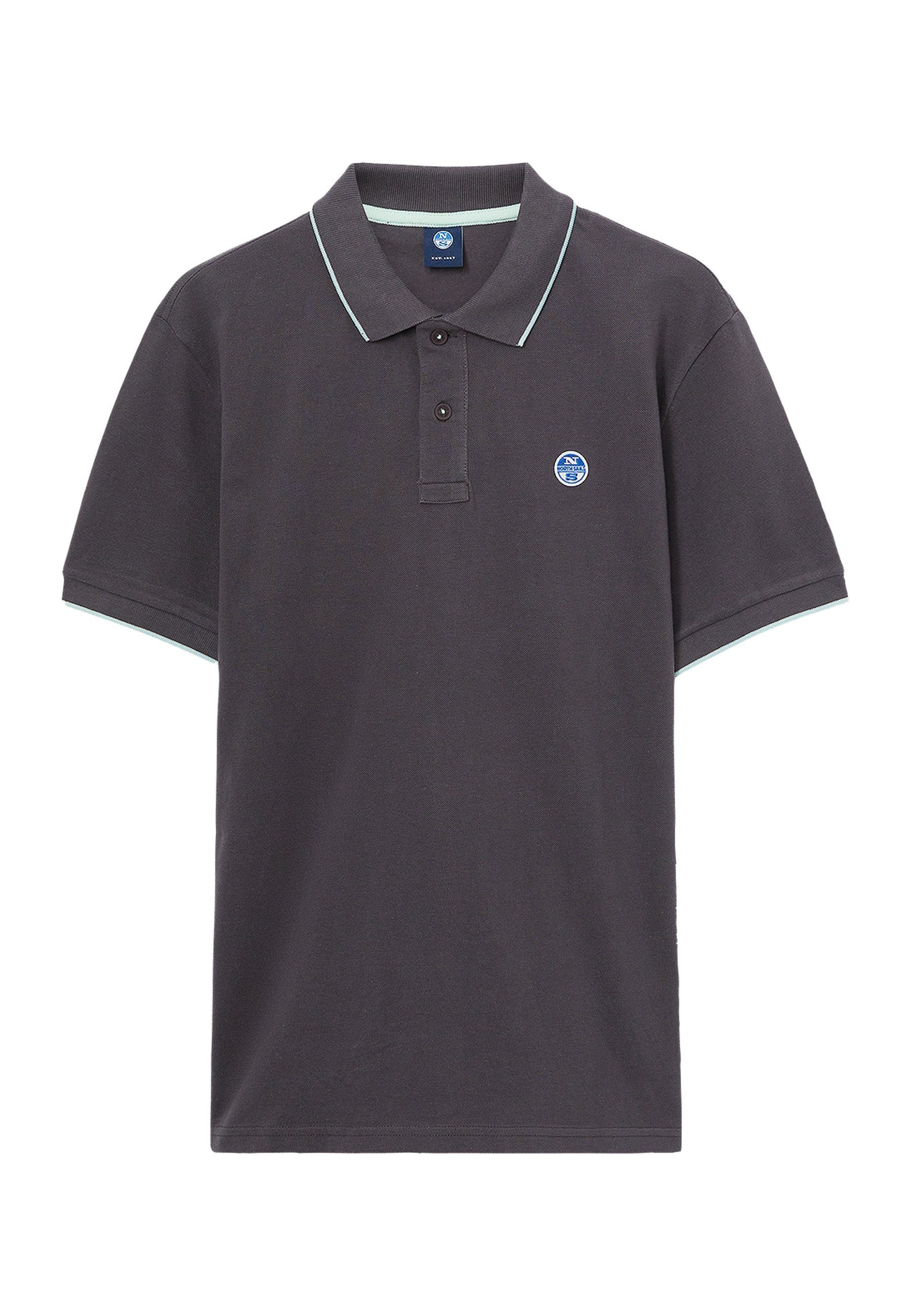 North Bedrucktes ASPHALT Poloshirt Sails Poloshirt