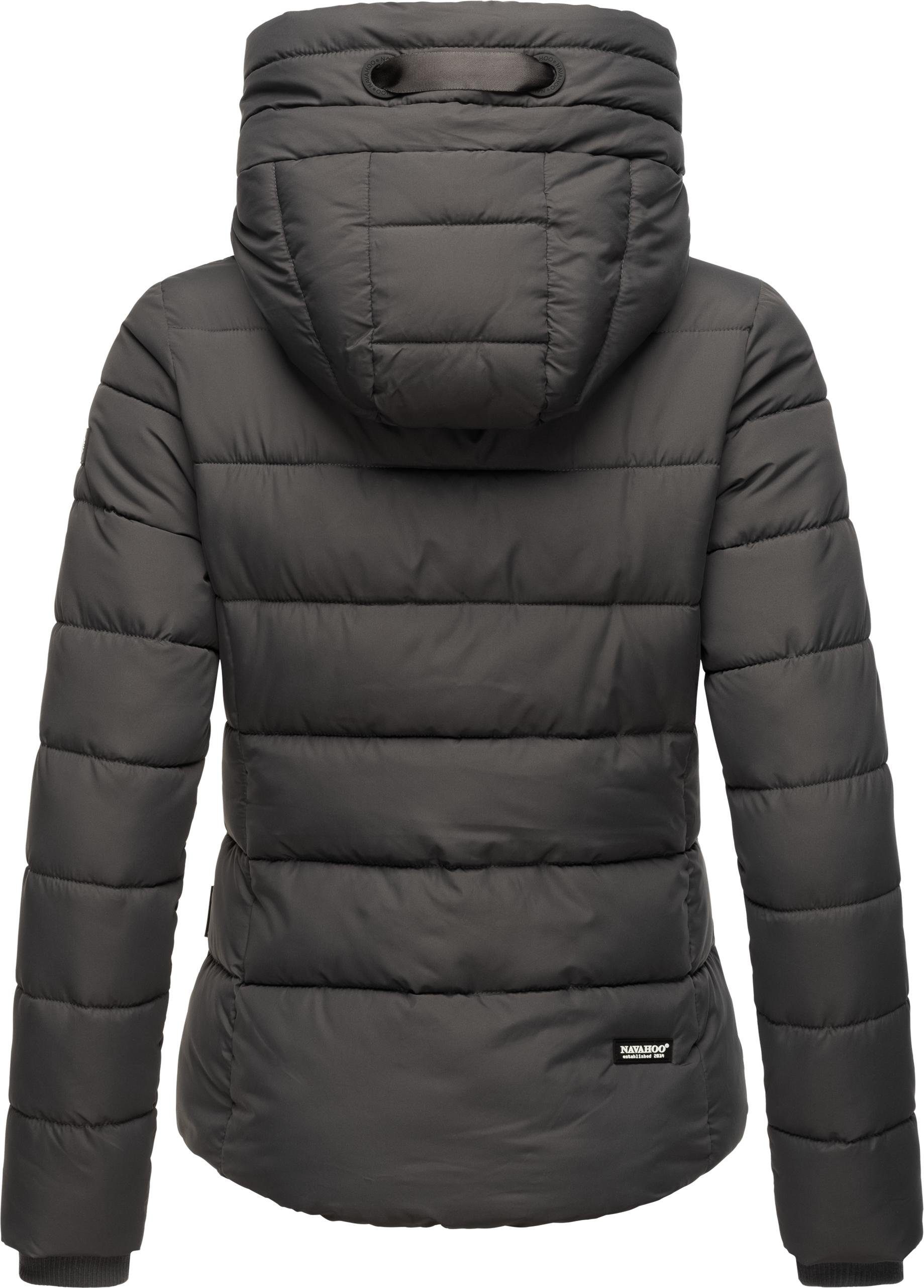 Navahoo Steppjacke Amayaa stylische Damen Winterjacke mit coolen Applikationen