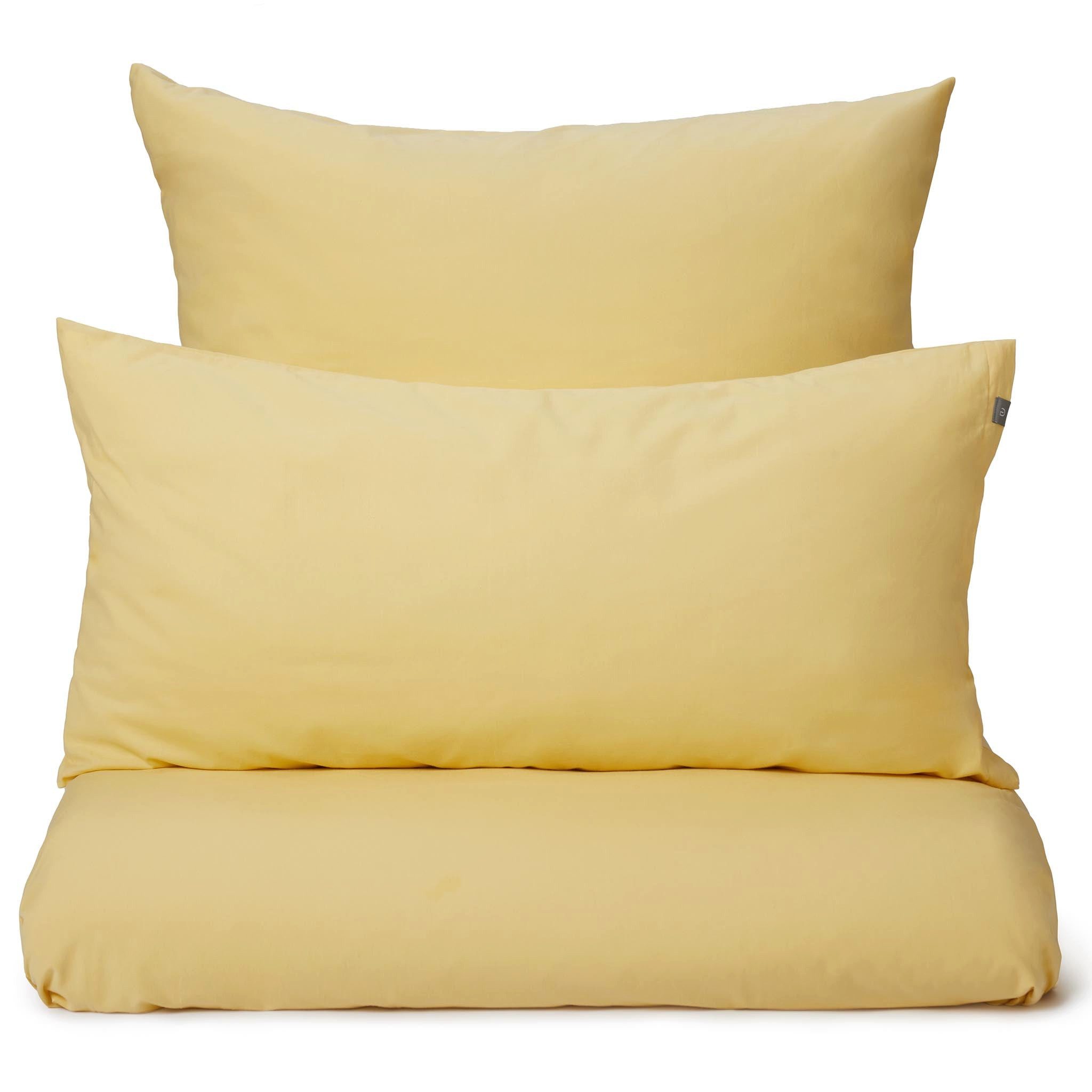 Urbanara Partnerbettwäsche Bettwäsche-Set Mata I 100% Baumwolle (gepeacht), Peach-Finish, 2 teilig, Samtig weiche Bettwäsche mit Reißverschluss