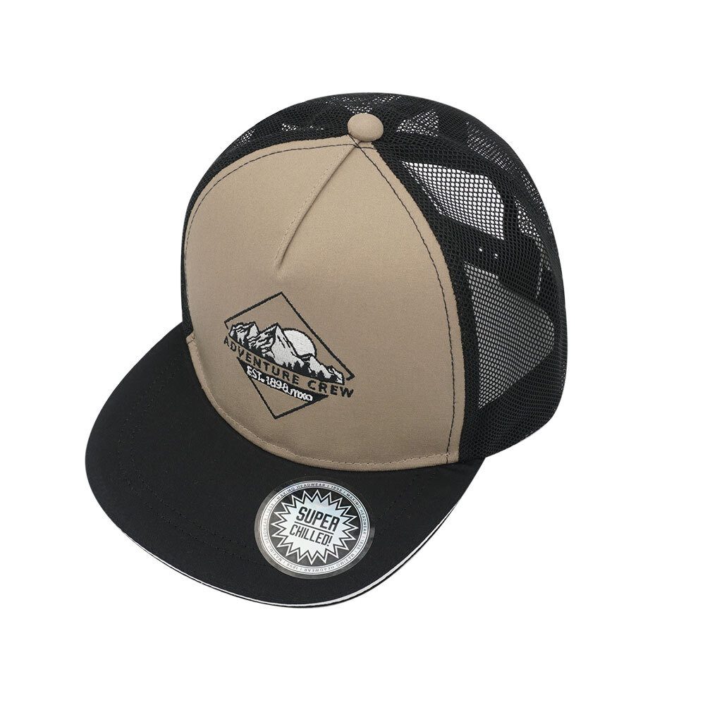 MAXIMO Flat Cap KIDS-Cap, "adventure crew" snap back Verschluß (1-St)