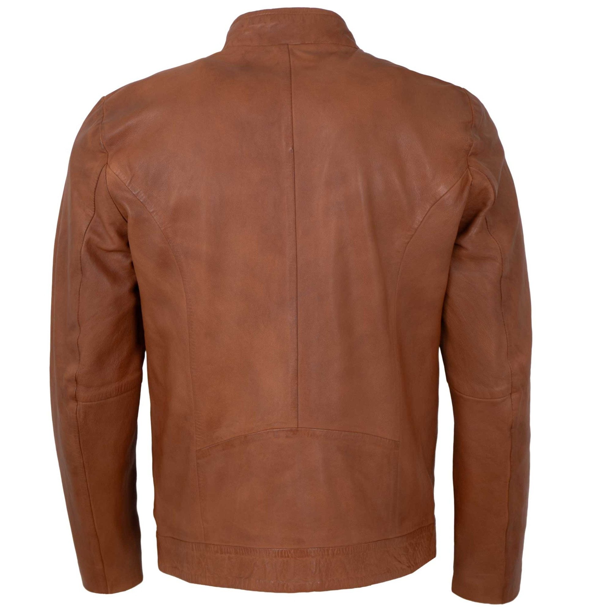 Jilani Lederjacke Kawelo Jilani - Herren Lederjacke Lammnappa braun