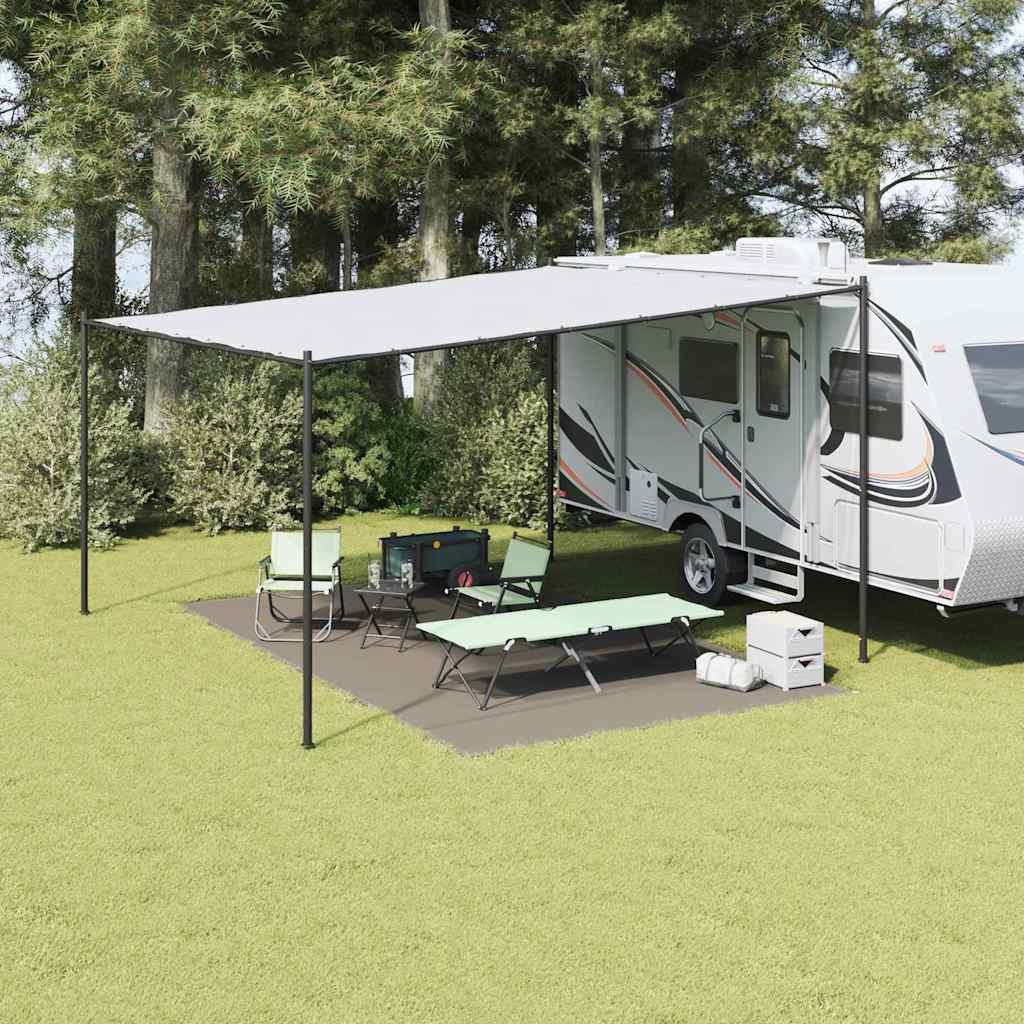 vidaXL Zeltteppiche, Zeltteppich Hellgrau 500 x 300 cm Polyethylen