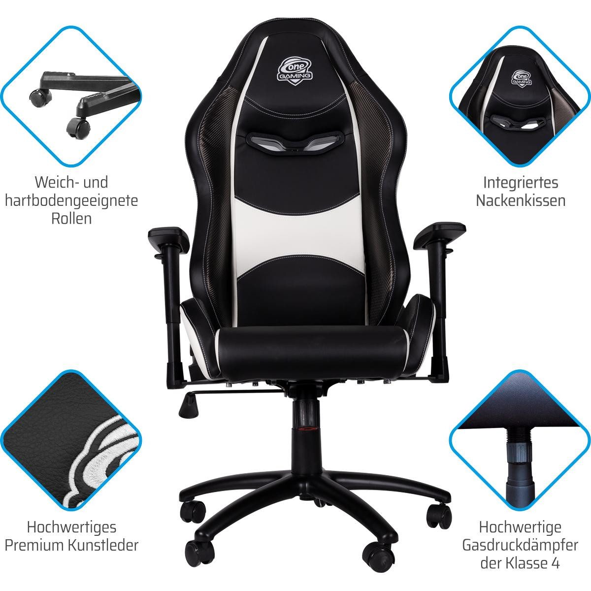 ONE GAMING Gaming Chair Gaming Stuhl Chair SNOW V2