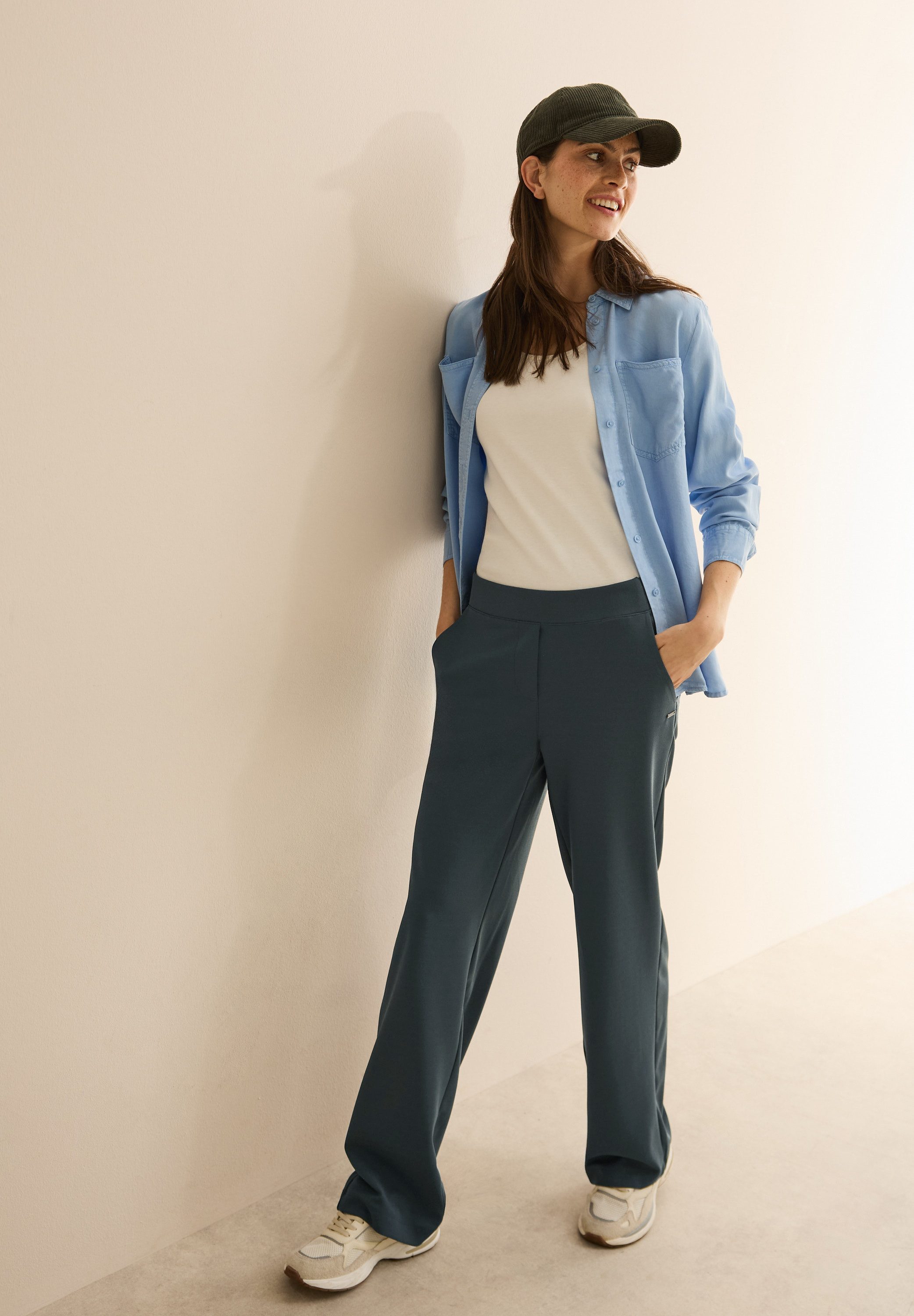 CECIL Stoffhose Style Neele Sommerhose mit elastischem Bund