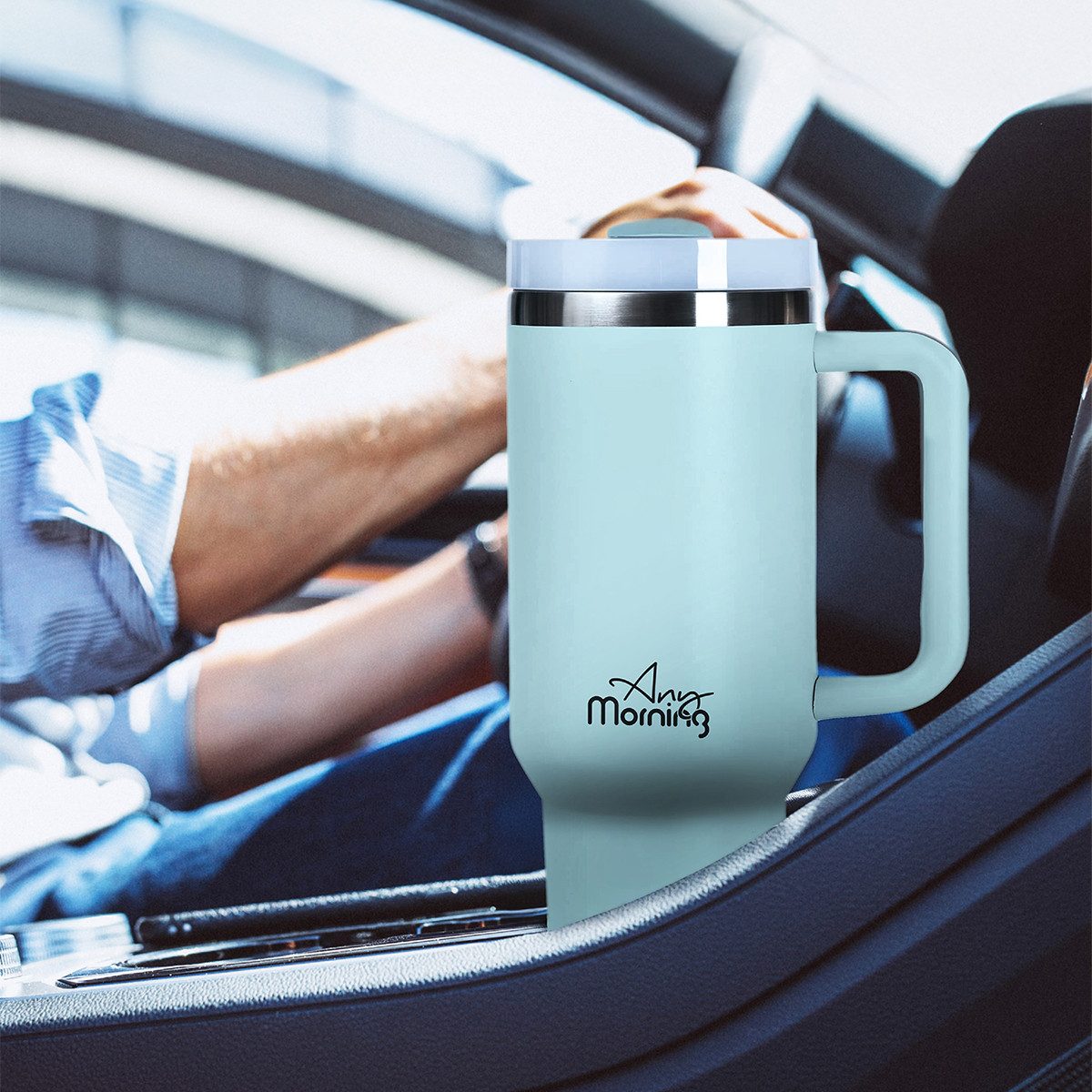 ANY MORNING Thermobecher Any Morning SI2440217 Thermosbecher 1200 ml Seegrün