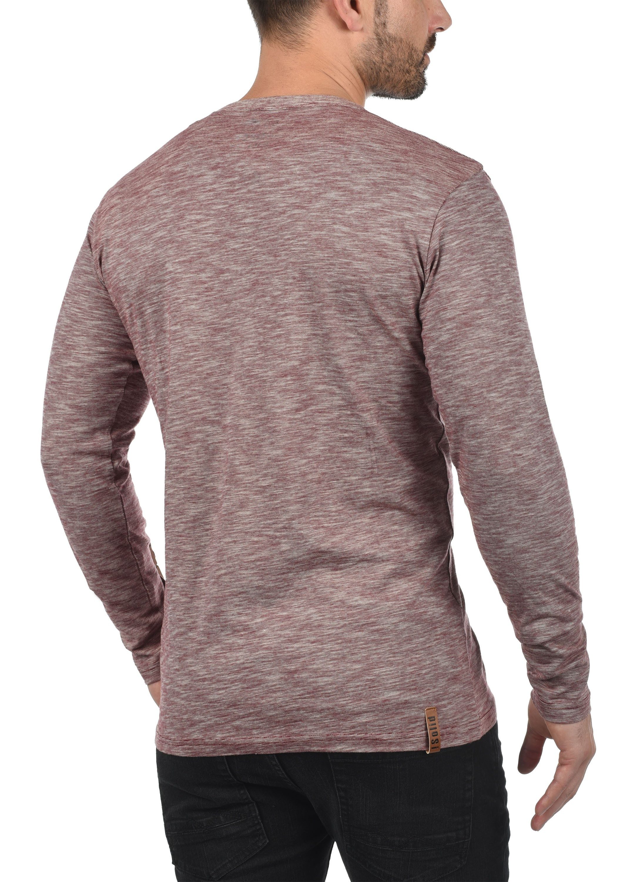 !Solid Rundhalsshirt SDMigos Langarmshirt mit Knopfleiste