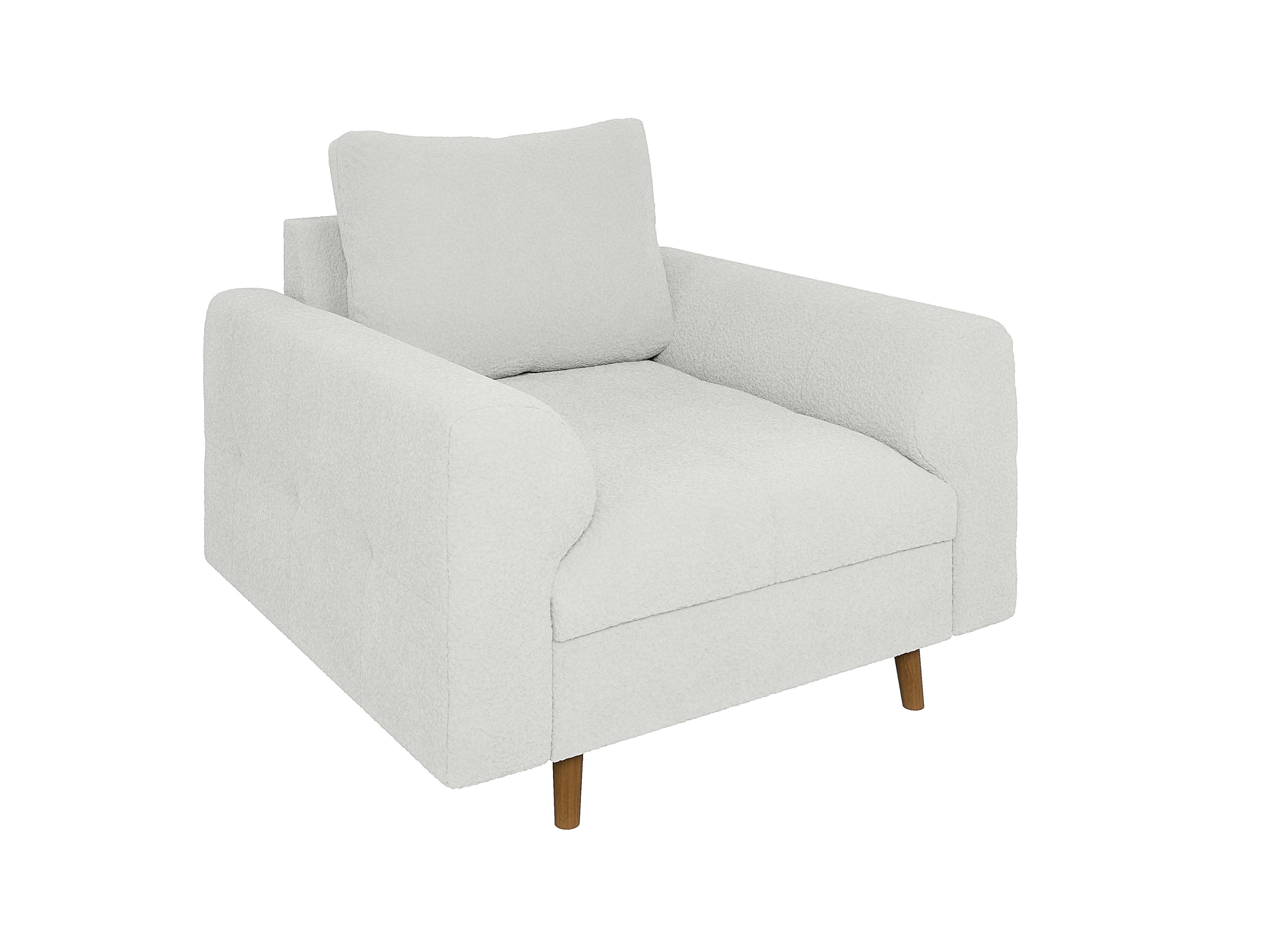 S-Style Möbel Sessel Leif mit Braun günstig online kaufen