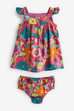 Next Druckkleid Baby-Kleid aus Gewebe und Höschen im 2er-Set (2-tlg)