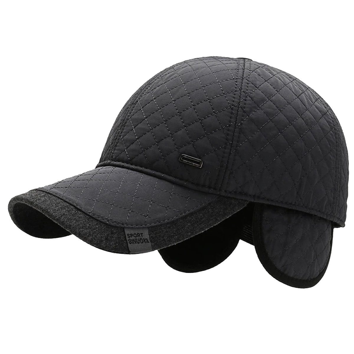 Sporty Baseball Cap Winter Baseballcap mit Ohrenklappen Herren Schirmmütze Ohrenschutz Wintercap Cap Ohrenklappen