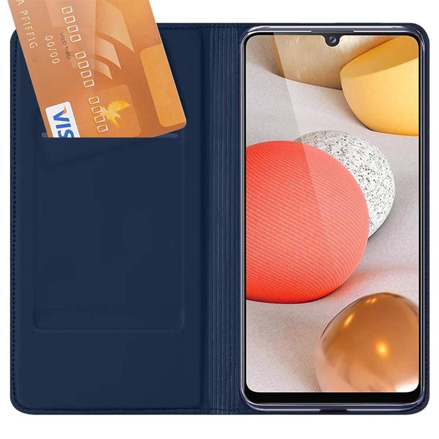 CoolGadget Handyhülle Klapptasche Wallet Kartenfach für Samsung Galaxy A13 4G 6,6 Zoll, Ultra Slim Flip Case Hülle Klapphülle Cover Schutzhülle – Bild 4 von 5