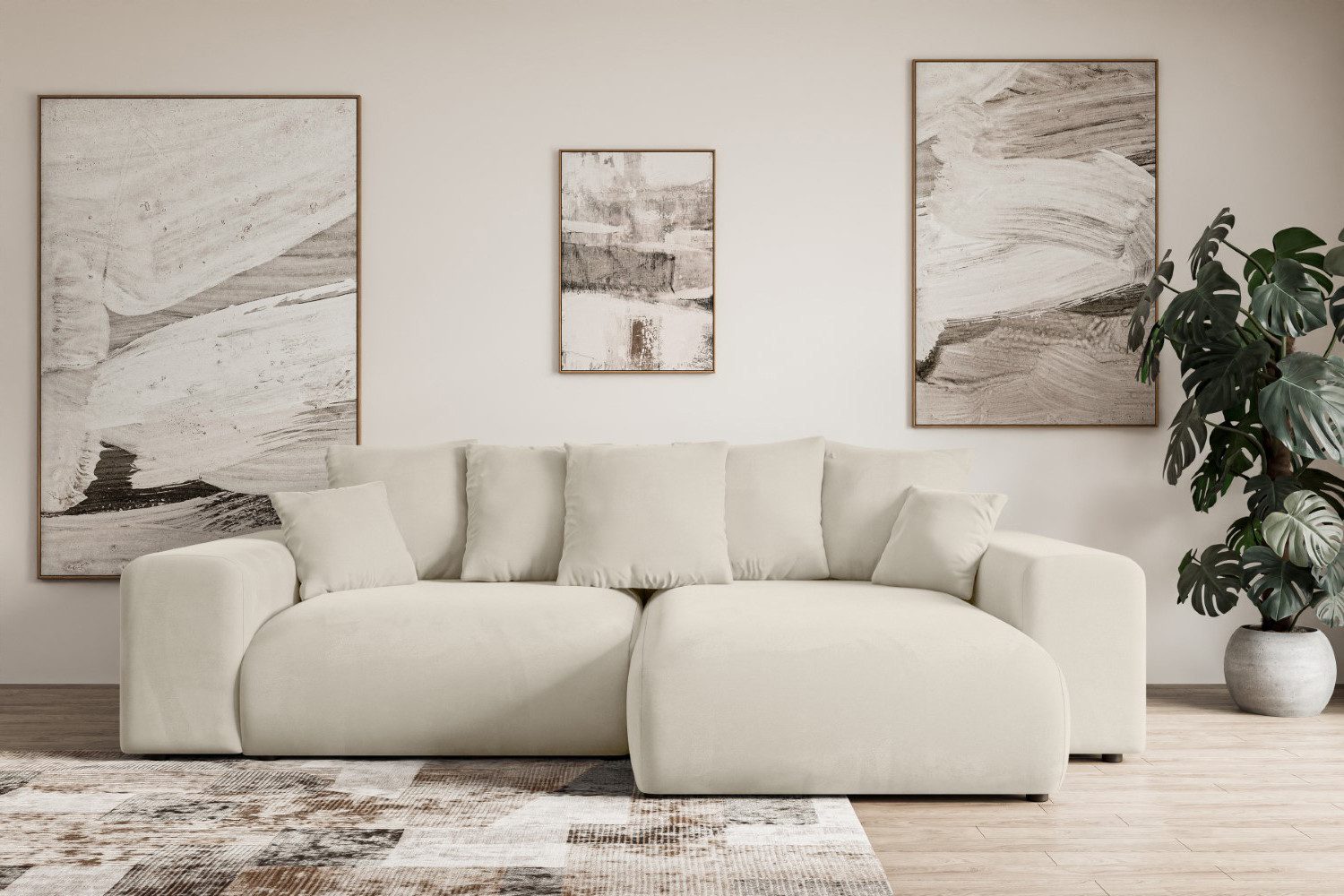 ALTDECOR Ecksofa ESKAR-L, Couch mit Schlaffunktion, günstig online kaufen