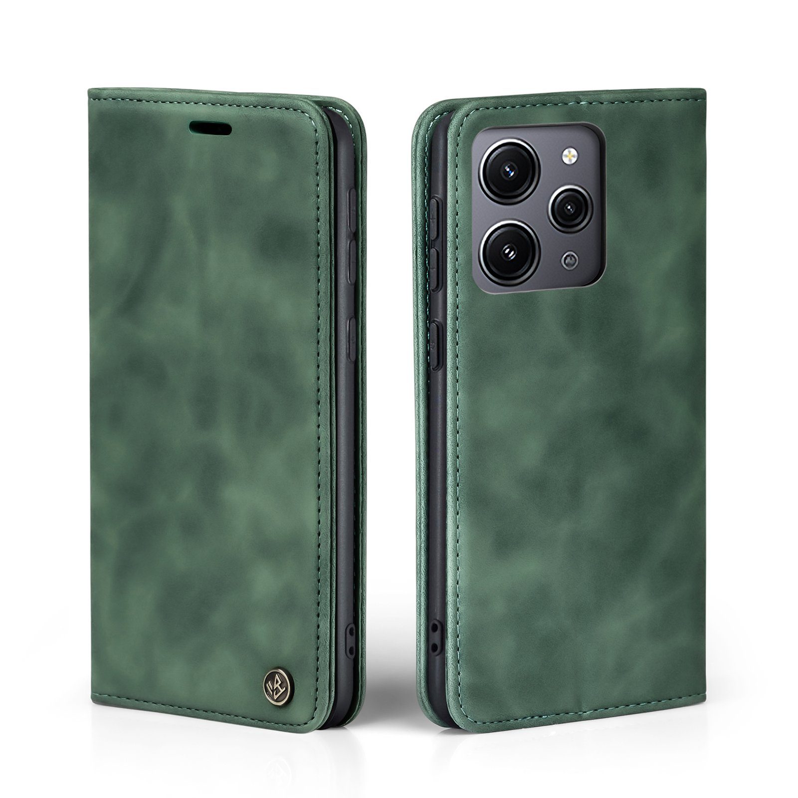 Tec-Expert Handyhülle Tasche Hülle für Xiaomi Redmi 12 6.67 Zoll, 6.67, Cover Klapphülle Case mit Kartenfach Fliphülle aufstellbar