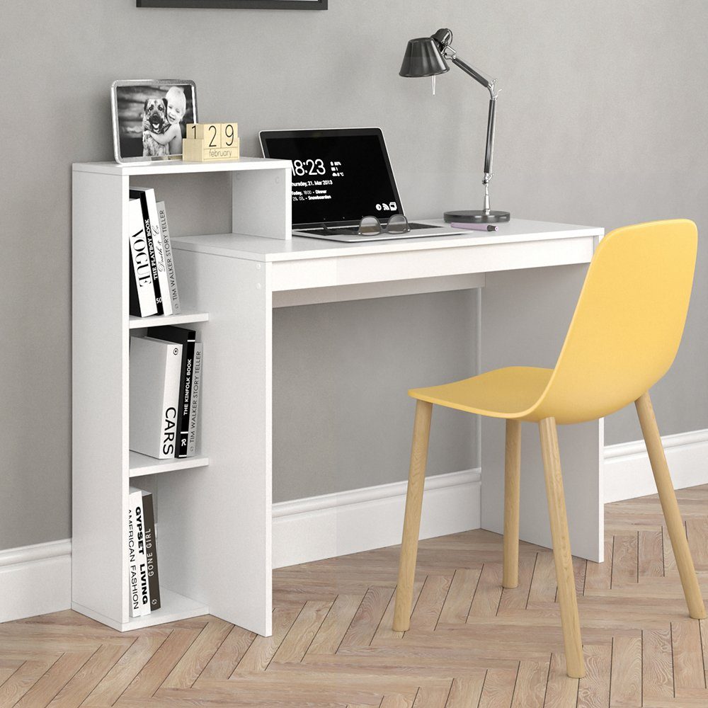 Vicco Schreibtisch Leo, Weiß, 110 x 40 cm, verstellbar günstig online kaufen