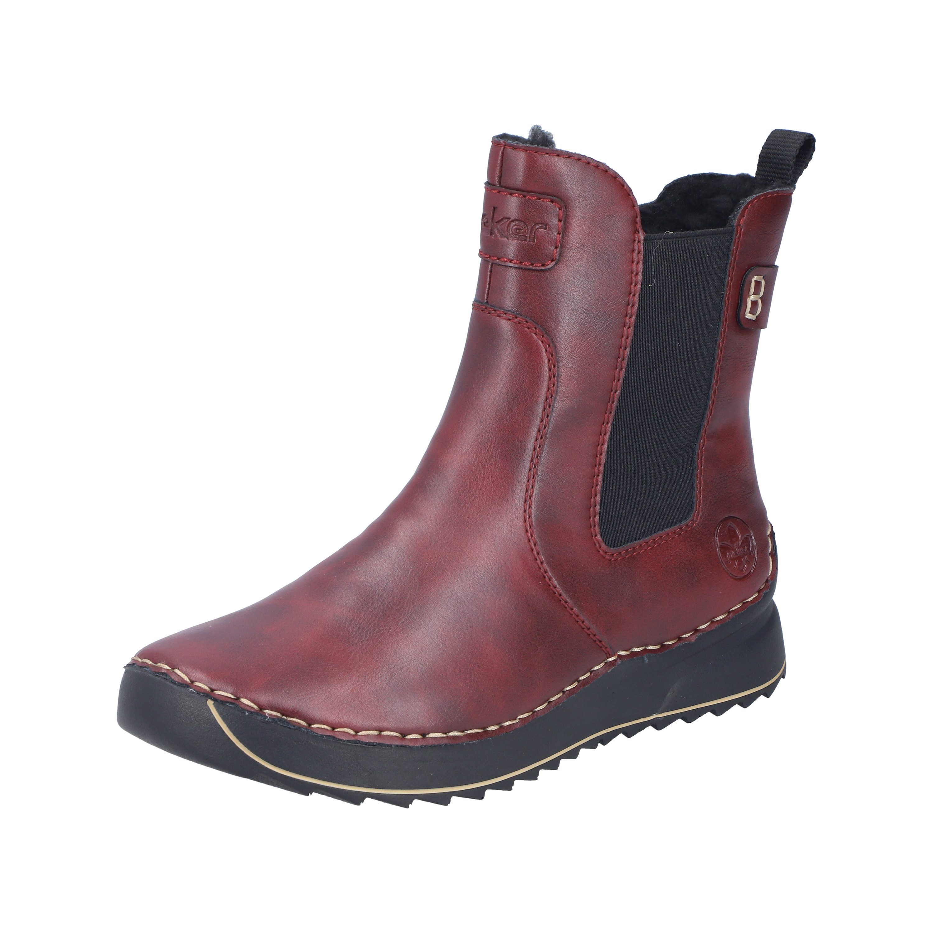 Rieker Winterboots Keilboots, Stiefelette mit Profilsohle und Stretcheinsatz
