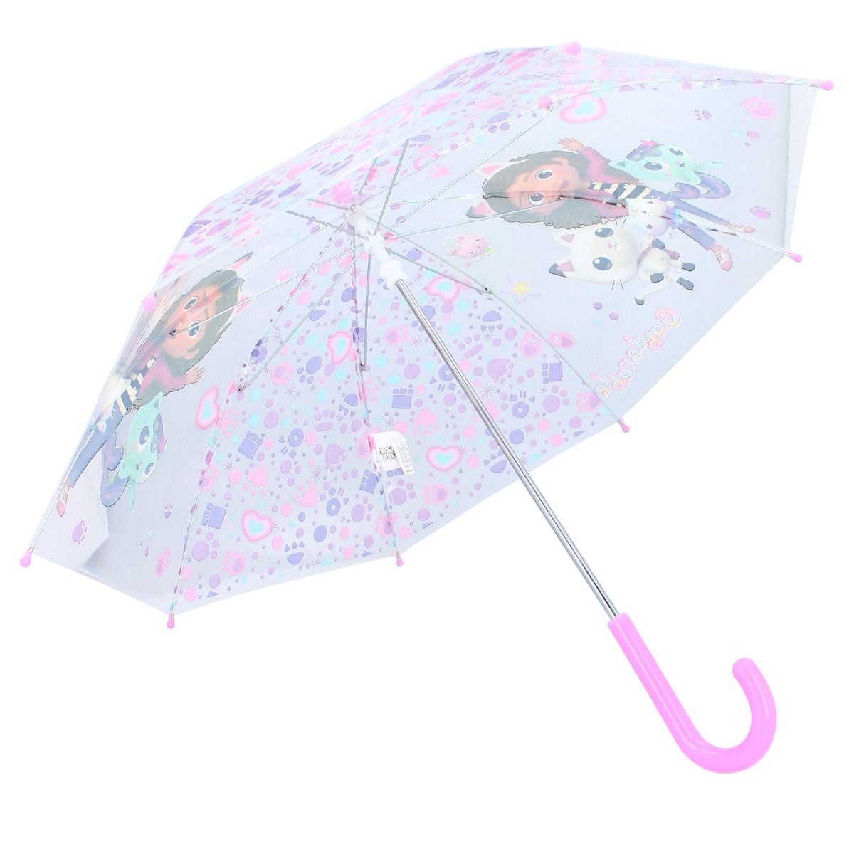 Vadobag Stockregenschirm Kinderschirm Regenschirm Gabby's Dollhouse Rainy Days