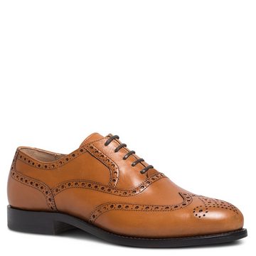 lászló Budapest Edward Rahmengenähter Full-Brogue Oxford Schnürschuh handgefertigt in eigener Manufaktur