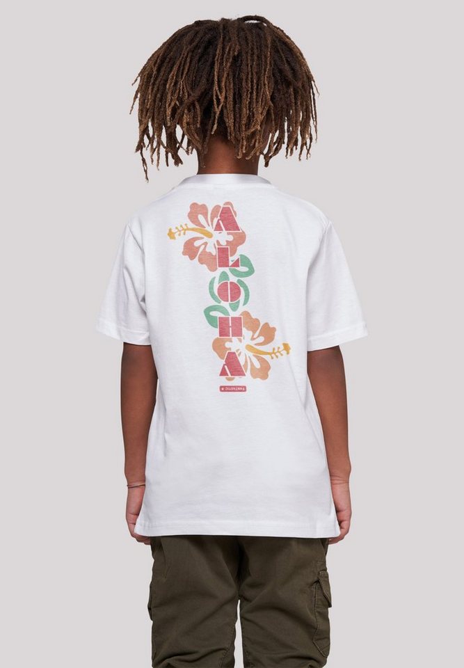 F4NT4STIC T-Shirt Aloha Print, Das Model ist 145 cm groß und trägt Größe  145/152