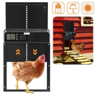 Bettizia Hühnerstall Hühnerklappe 33x24.5cm, Automatische Hühnerstall mit Lichtsensor