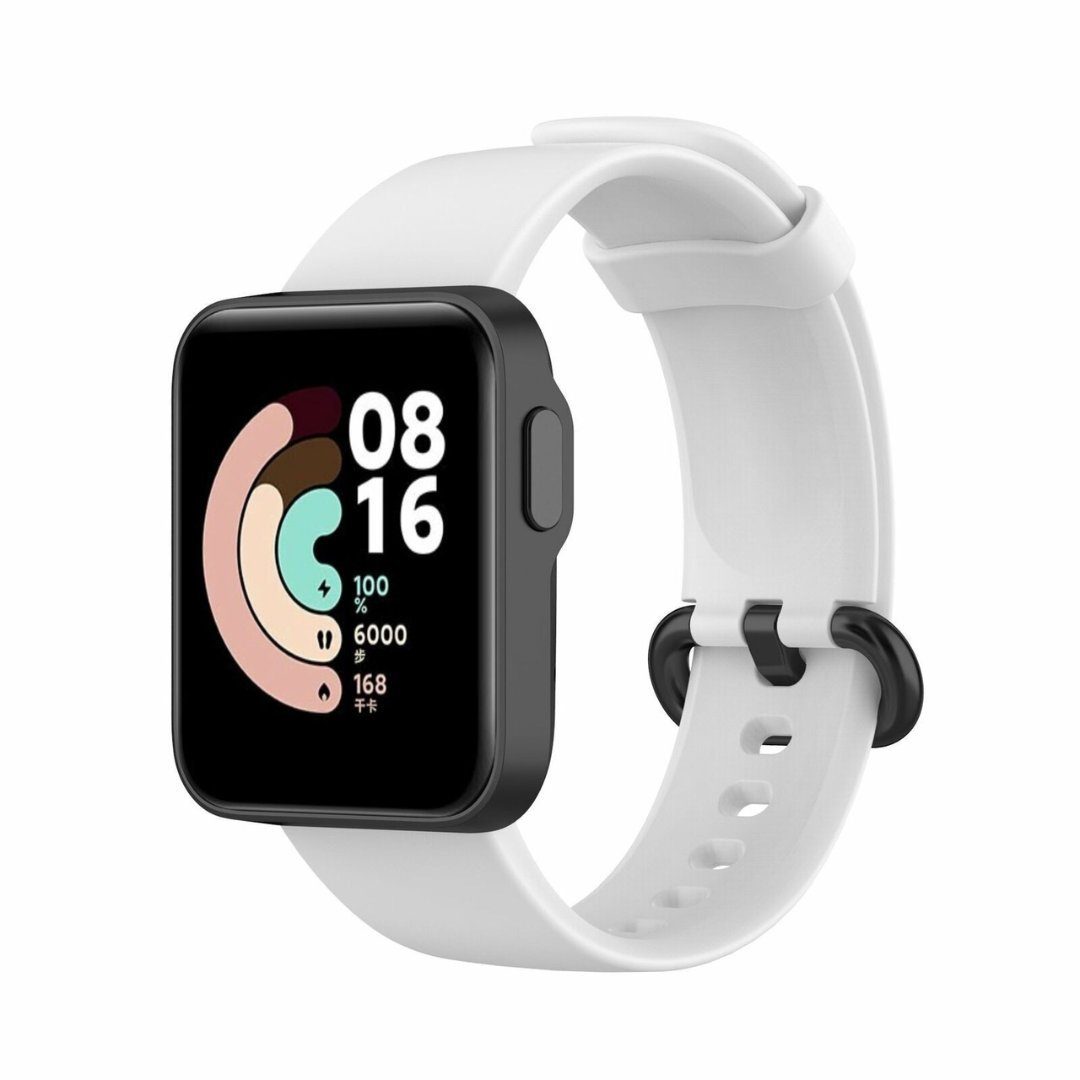 SmartUP Smartwatch-Armband Silikon Armband für Xiaomi Watch Lite / Redmi Watch Weiß