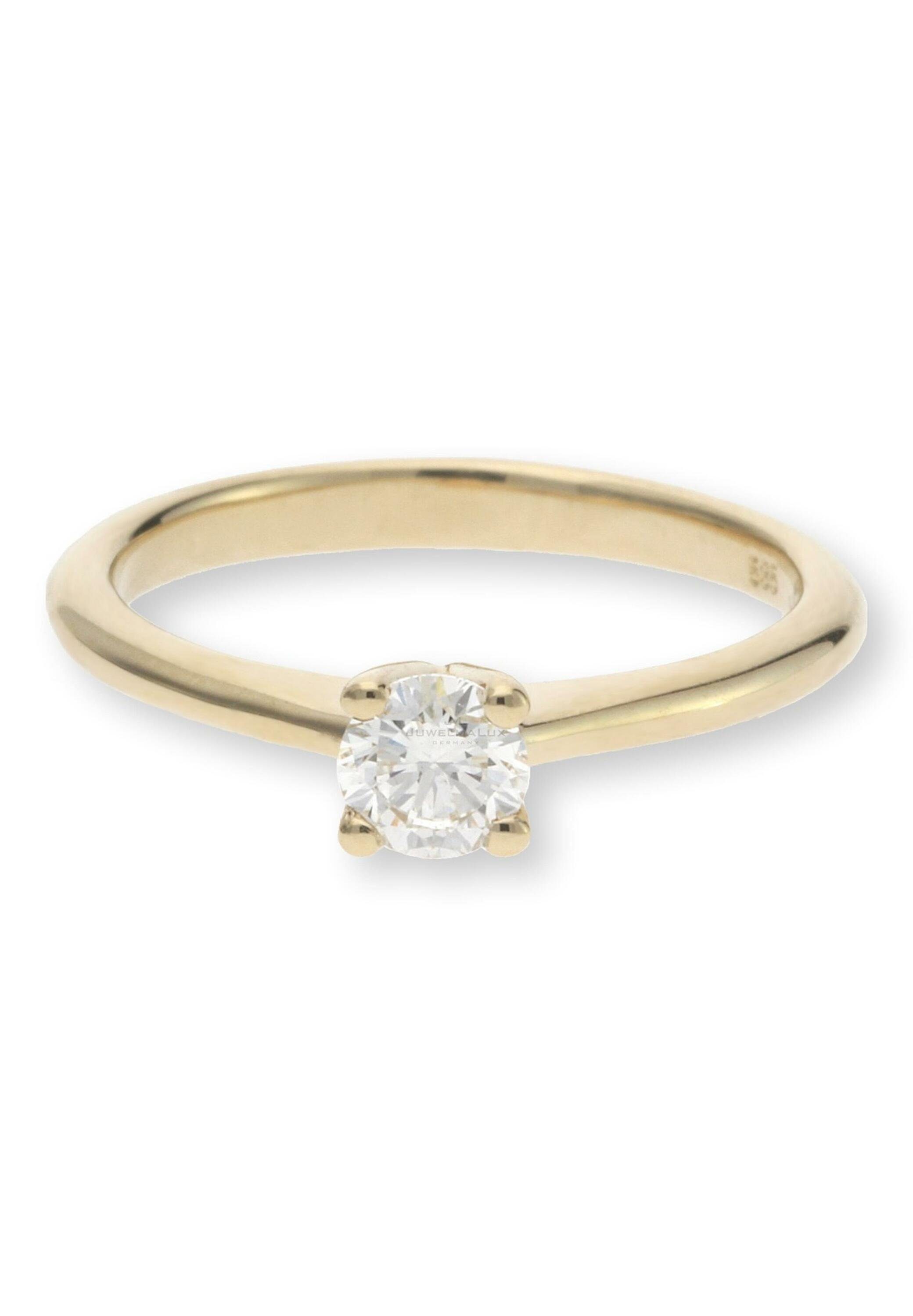 Damen Schmuck JuwelmaLux Verlobungsring Verlobungsring Gold Damen mit Diamant(en) (1-tlg), Gelbgold 585/000, inkl. Schmuckschach