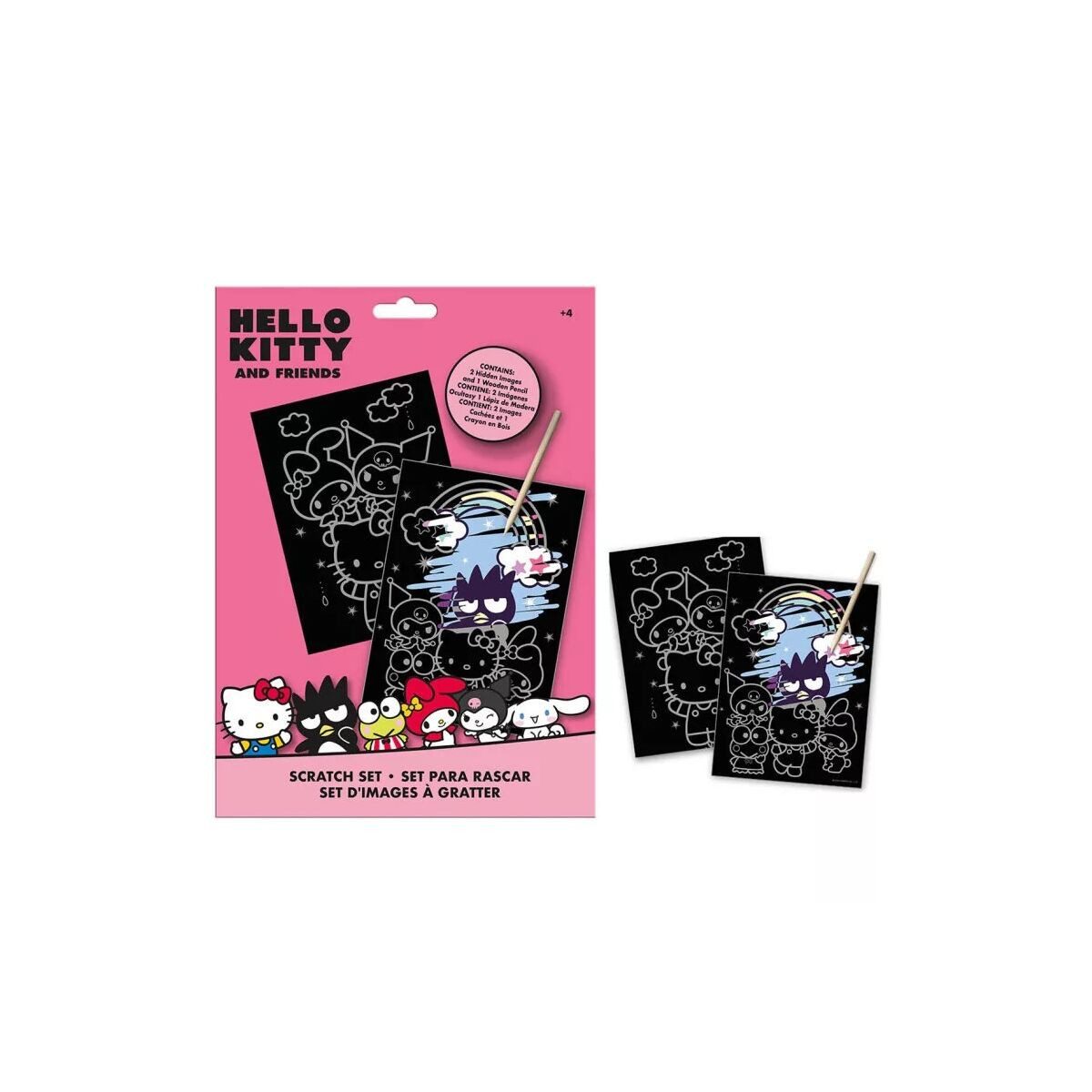 Hello Kitty Kreativset Hello Kitty Friends scratch Bilderkratzer-Set