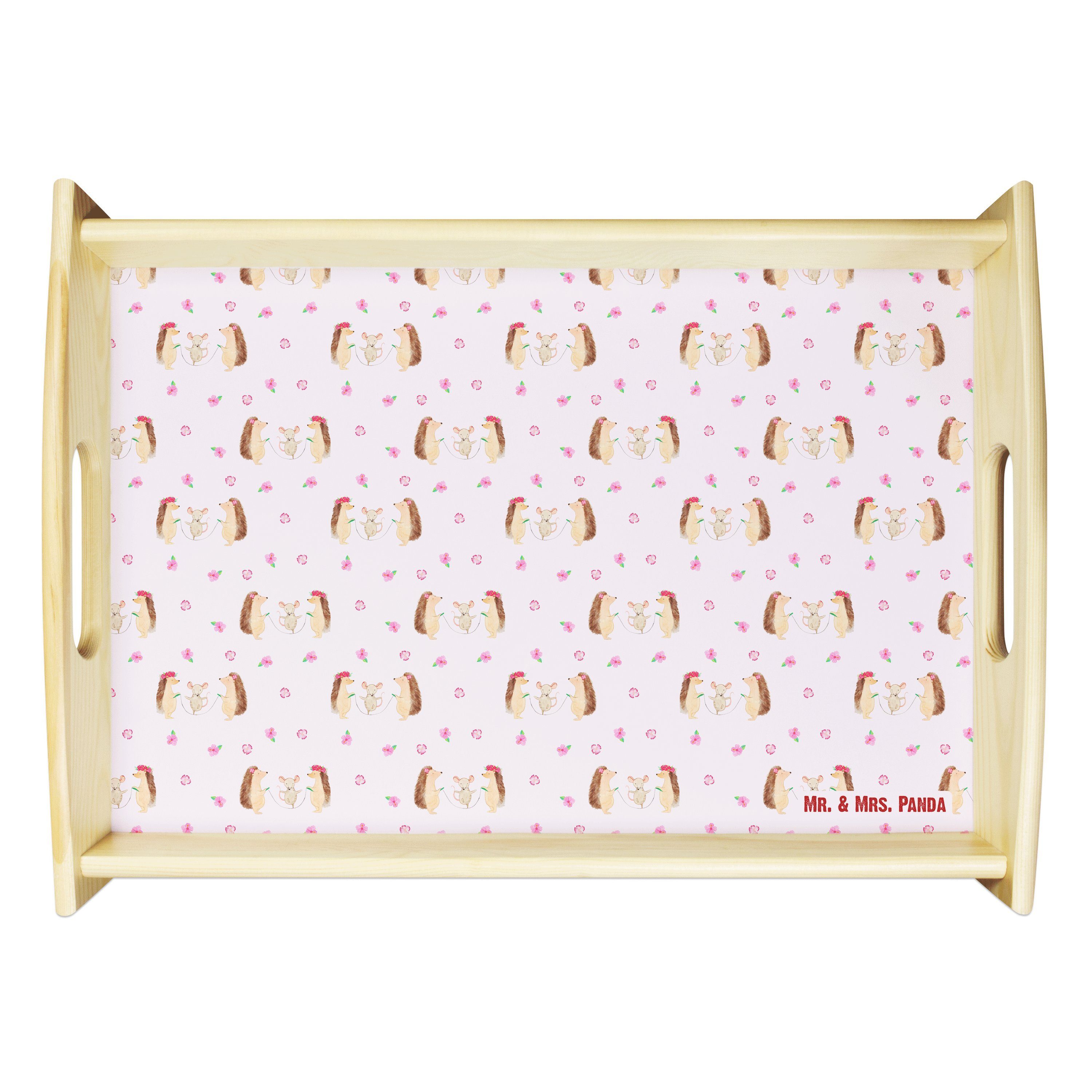 Mr. & Mrs. Panda Tablett Igel Seilhüpfen Rosa Geschenk, Tablett