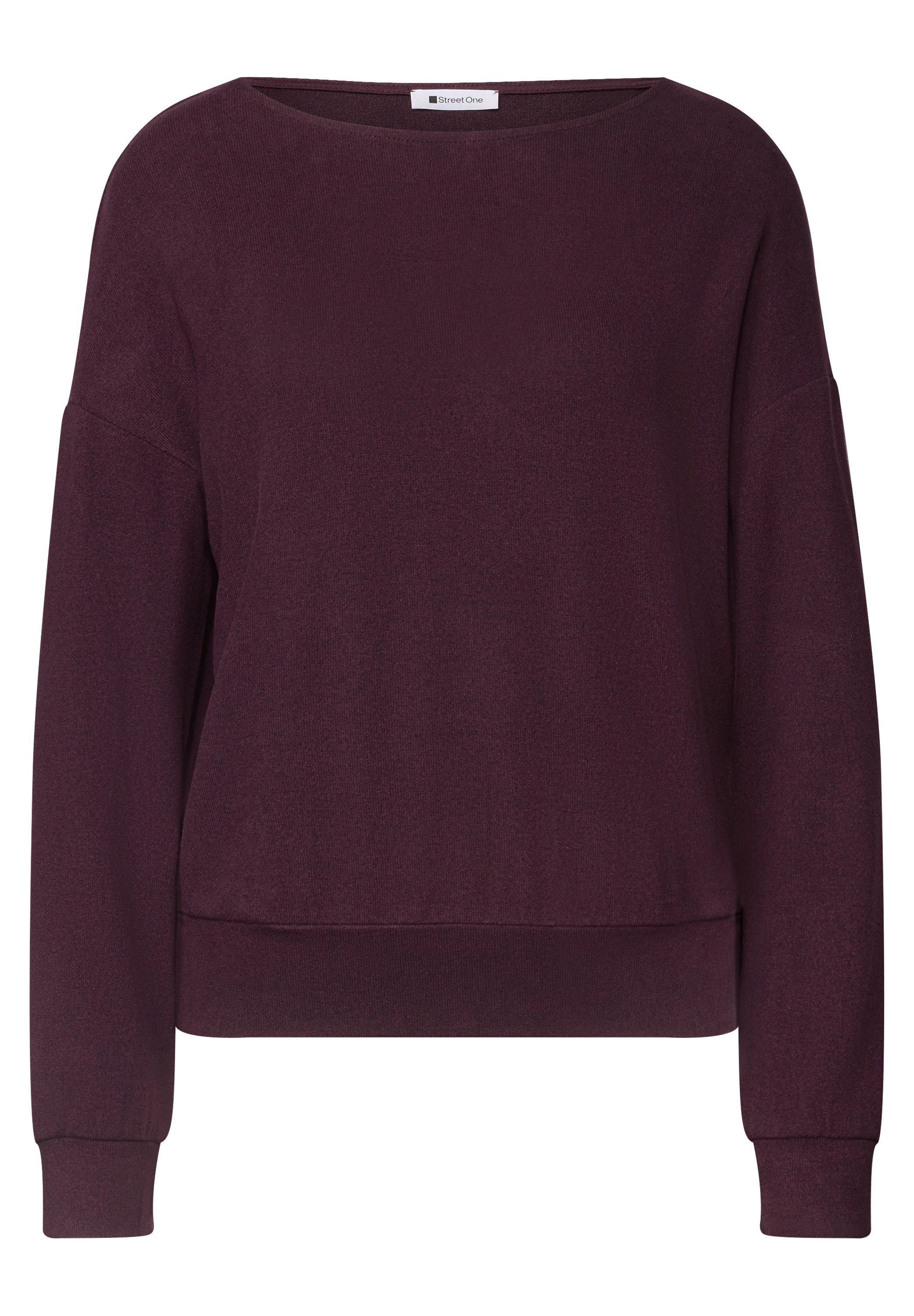 STREET ONE Langarmshirt in Unifarbe – Bild 4 von 5