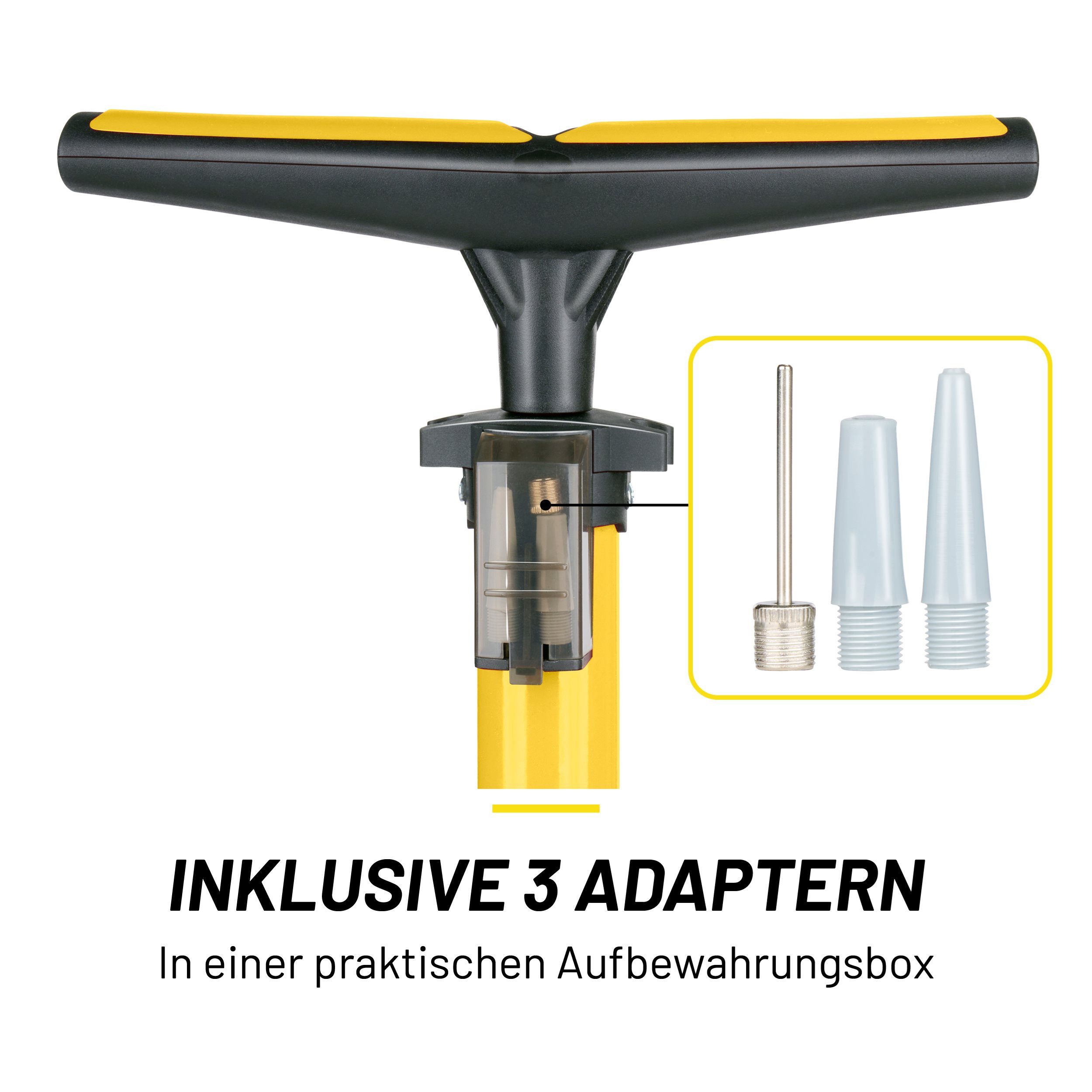 Dunlop Fahrradpumpe Dunlop Fahrradpumpe mit Manometer