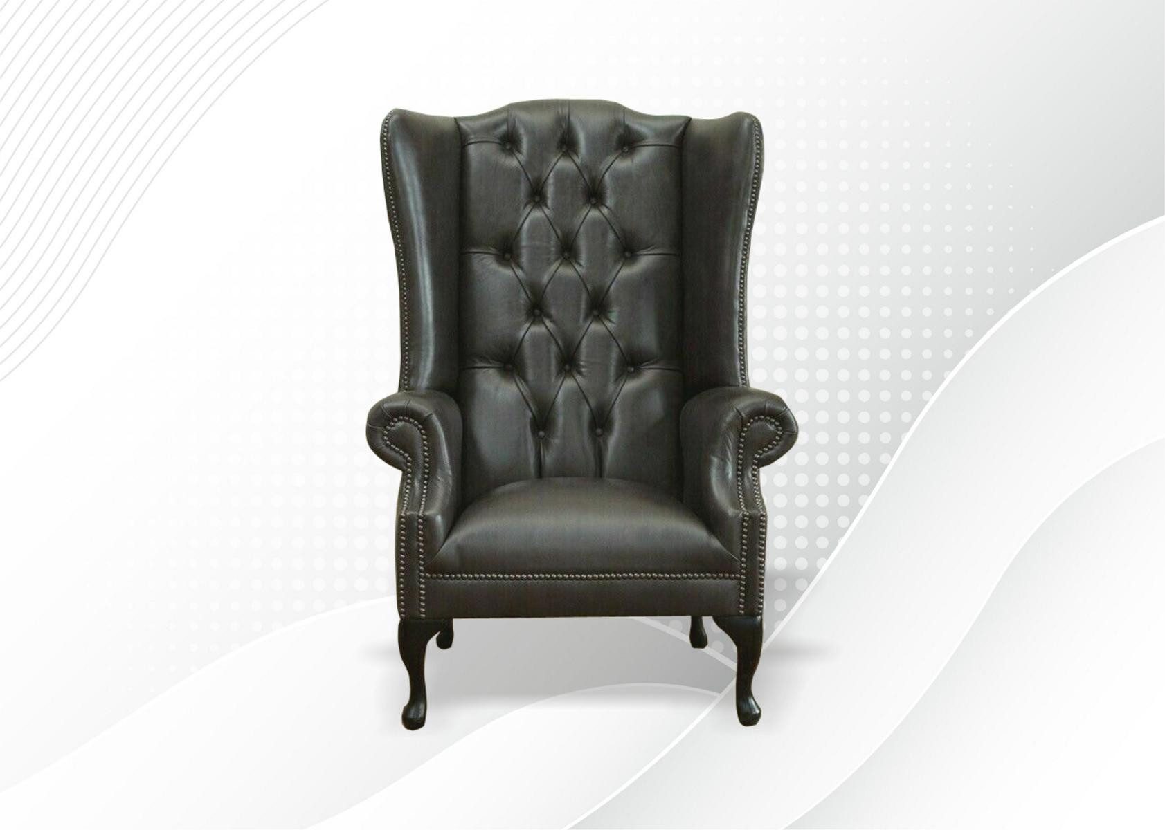 JVmoebel Ohrensessel Chesterfield Sessel 1-Sitzer TV-Couch aus Stoff (Packung, Chesterfield Sessel), Made in Europa