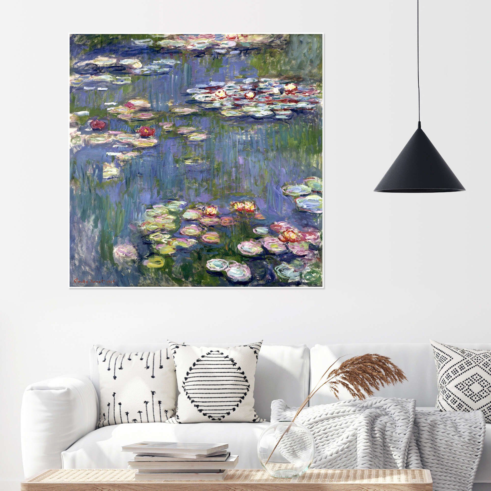 Posterlounge Wandbild Seerosen, 1916, Claude Monet, erhältlich als Poster, Leinwandbild, Wandsticker oder Acrylglasbild