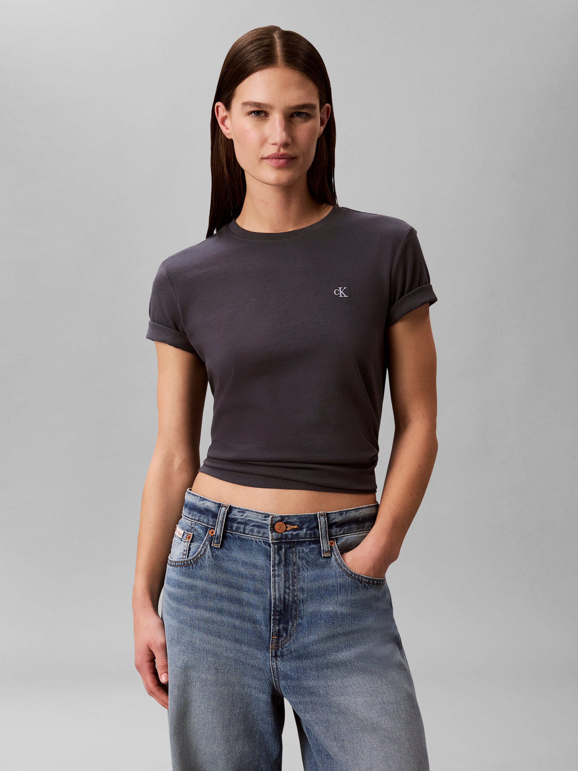 Calvin Klein Jeans T-Shirt SS MONOGRAM CREW TEE Mit Rundhalsausschnitt