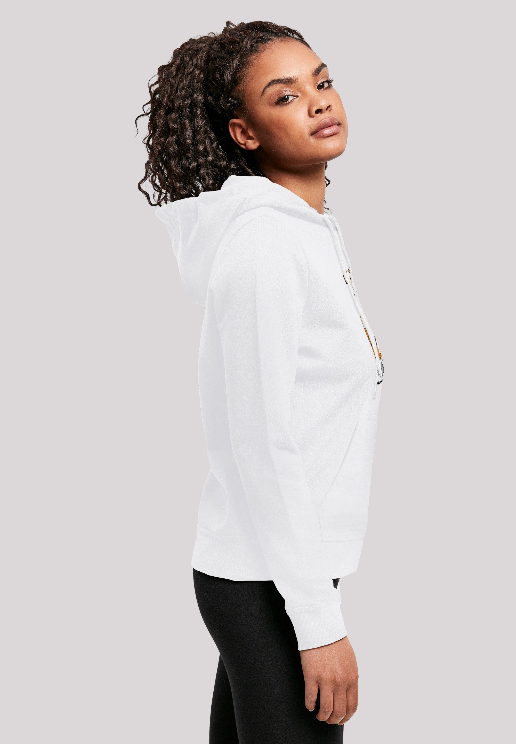 white with Jerry F4NT4STIC Basic Ladies Hoody (1-tlg) Baseball And Play Kapuzenpullover Damen Tom