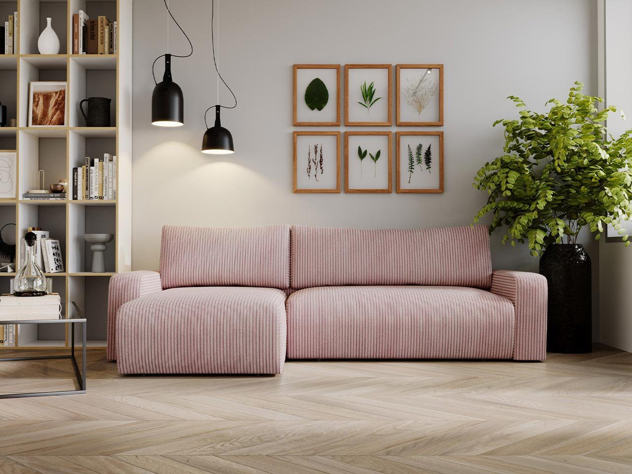 MKS M BEL Ecksofa ARGOS mit Schlaffunktion und ein Bettkasten