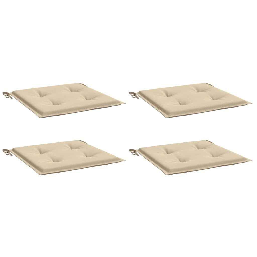 vidaXL Sitzauflage Gartenstuhl-Kissen 4 Stk. Beige günstig online kaufen