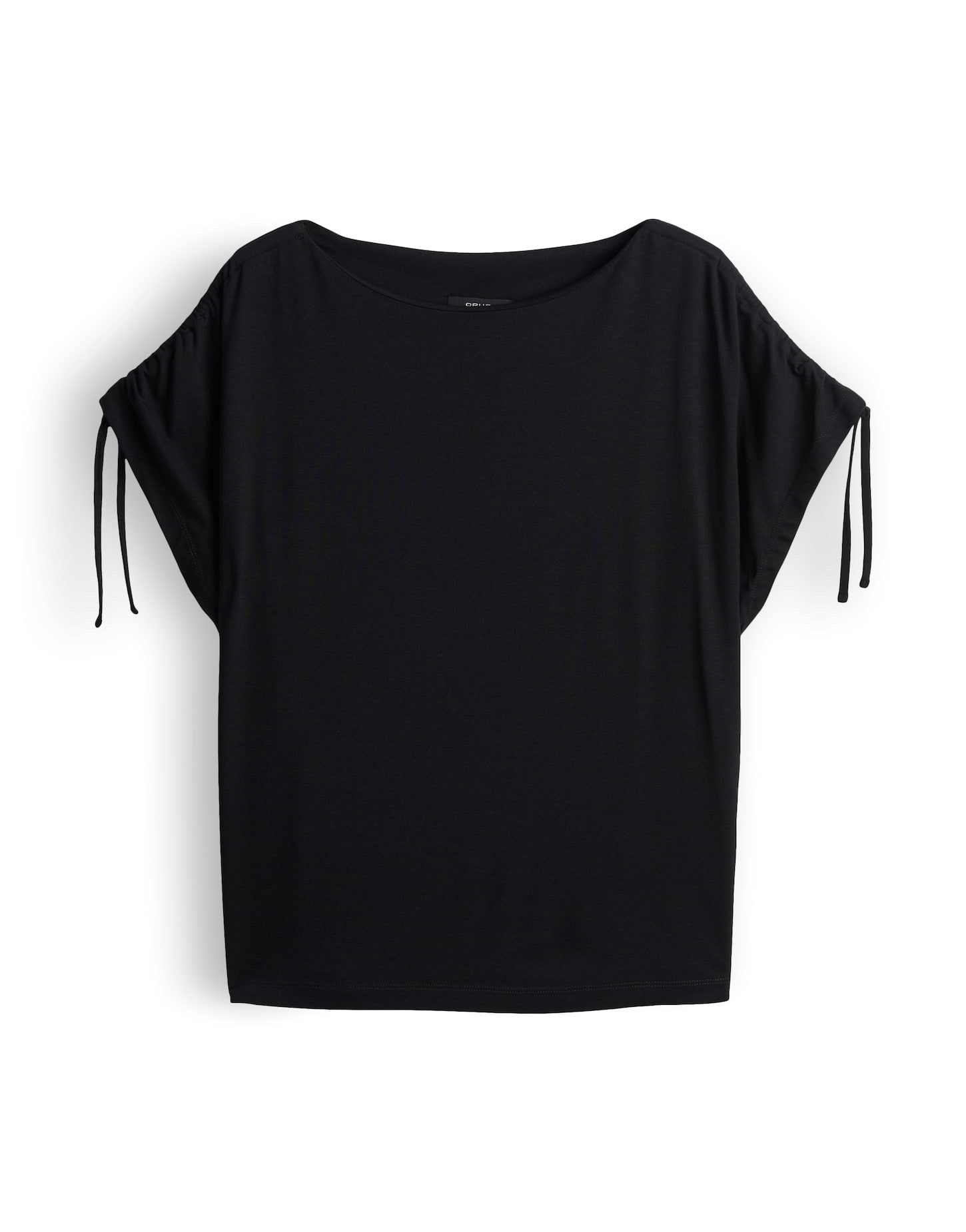 OPUS Kurzarmshirt Sokaro aus glattem Jersey mit fließendem Fall Zarte Falten geben dem Look eine lockere Leichtigkeit – Bild 2 von 5