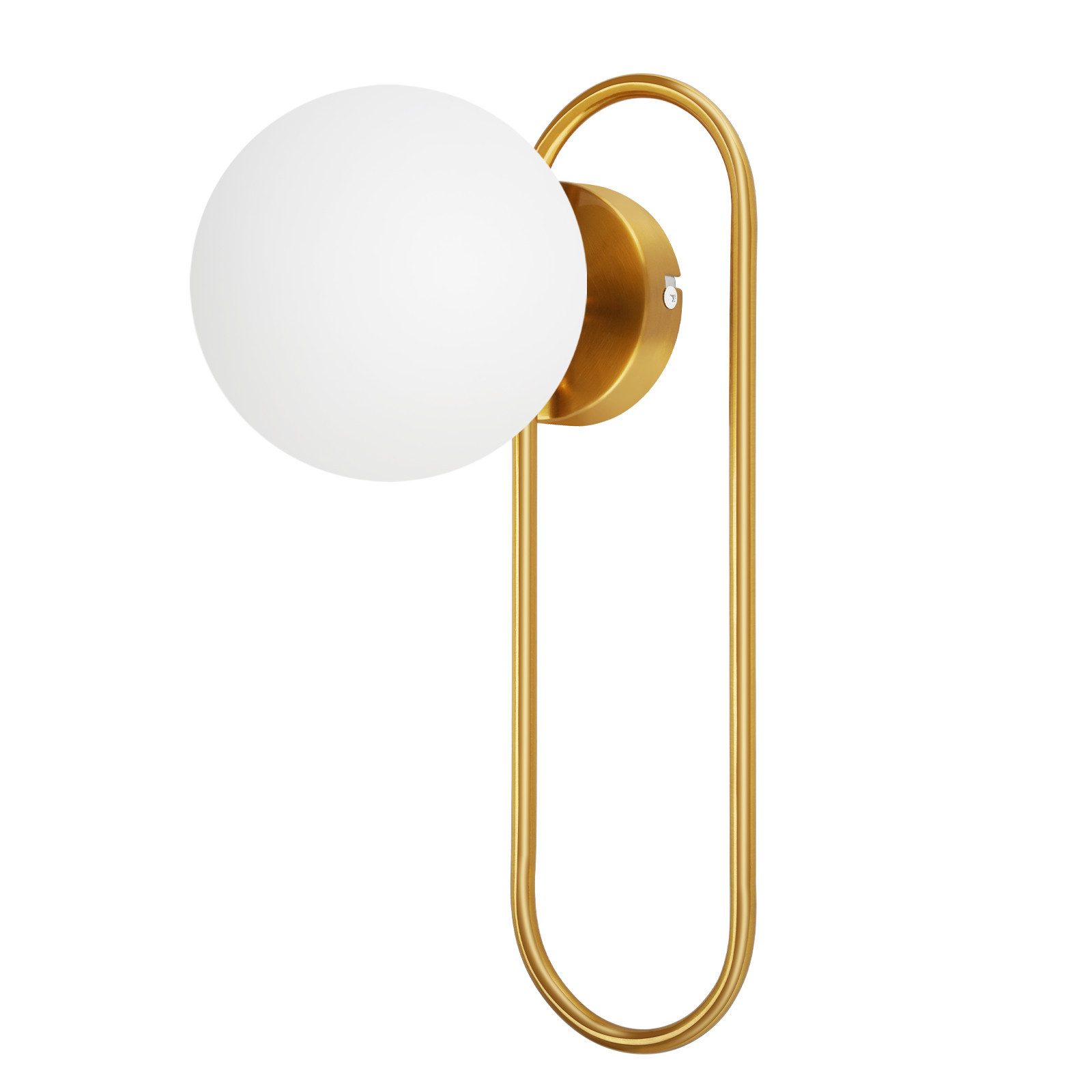 Lampada da parete in vetro dorato per camera da letto e corridoio_voghion.com