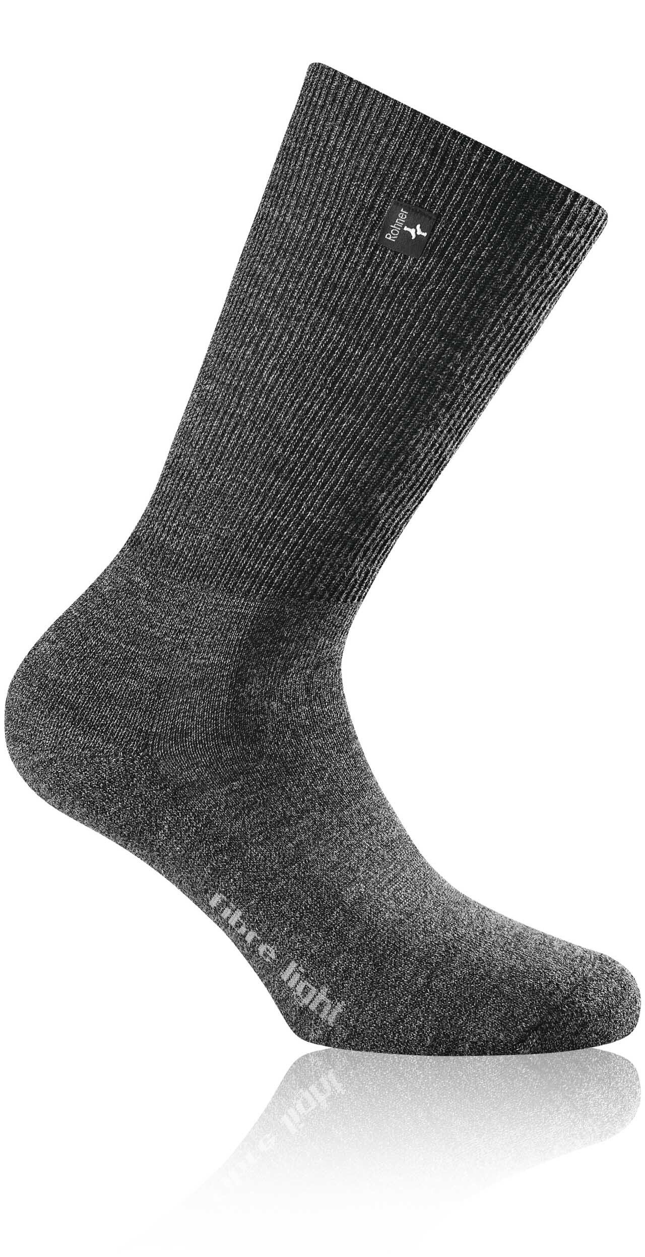 Rohner Socks Sportsocken Unisex Trekking Socken - fibre light supeR Anthrazit | Socken