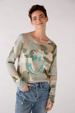 Oui Sweater Pullover mit Print