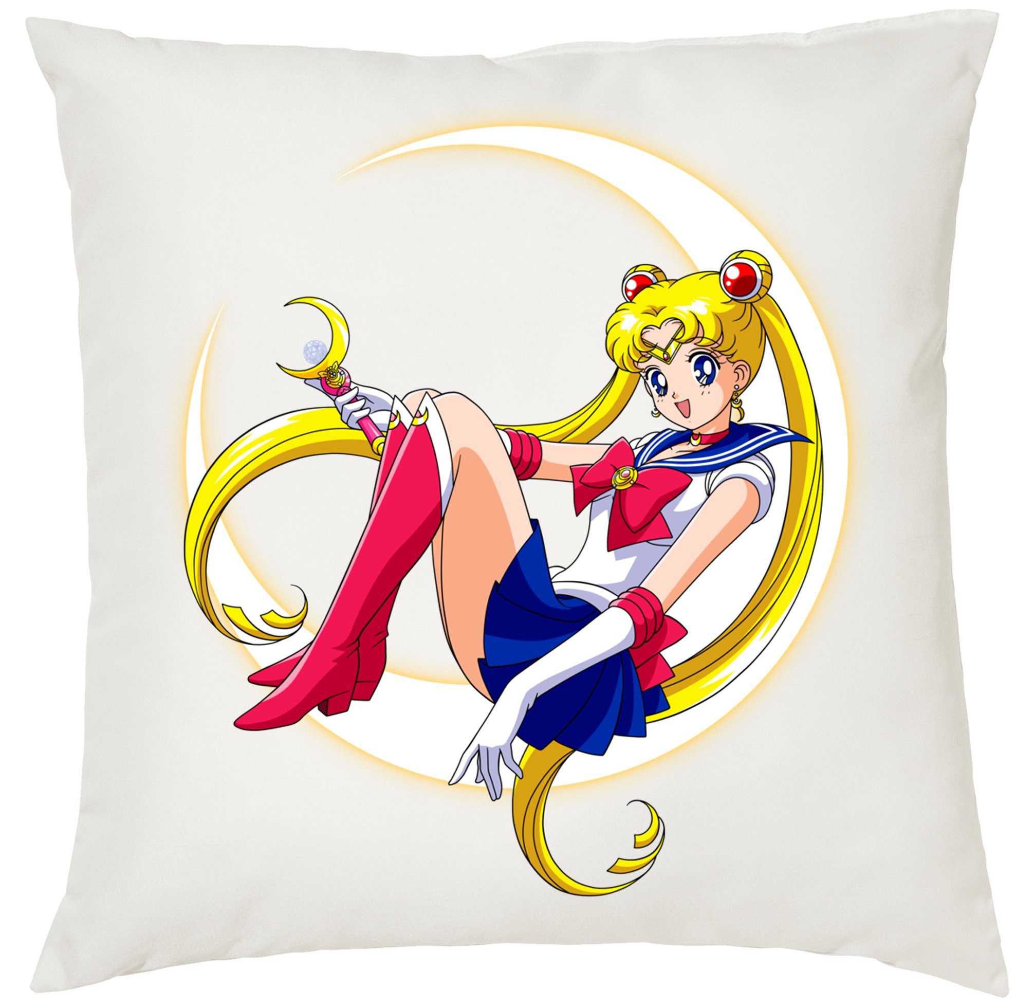 Blondie & Brownie Dekokissen Fun Comic Sailor Moon Anime Manga Weiss