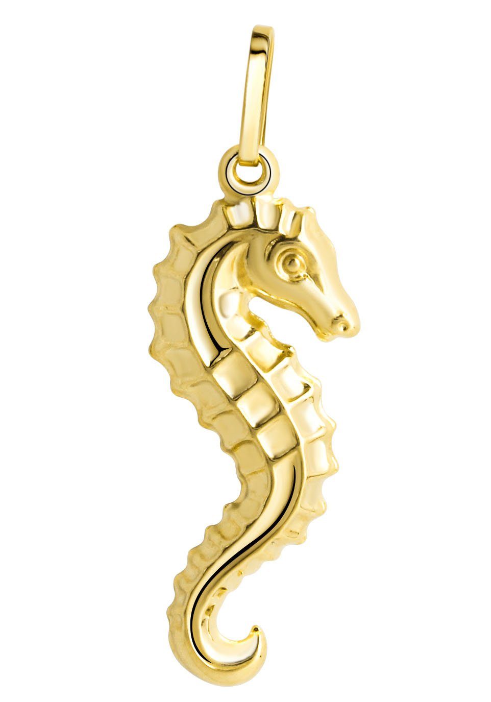 Kettenanhänger Schmuck Geschenk Gold 333 Halsschmuck Anhänger Halskette Seepferd