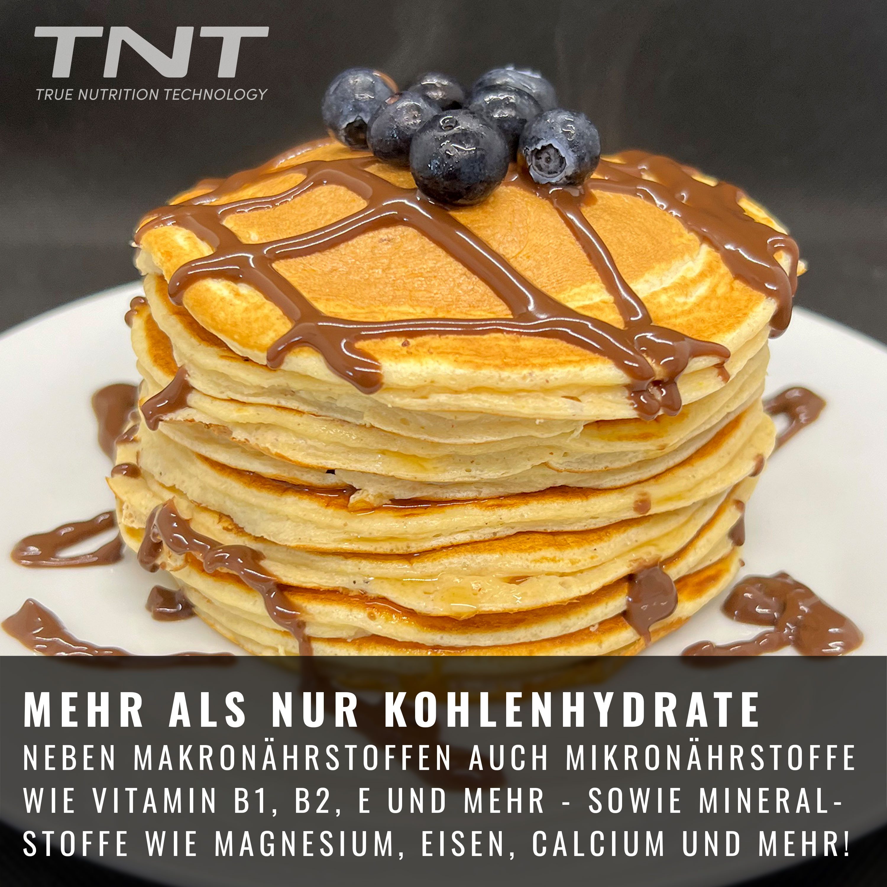 TNT (True Nutrition Technology) Protein Pancakes - Schnell zubereitet, guter Geschmack. High Protein. Pulver, 1 er 1000 g, High-Protein