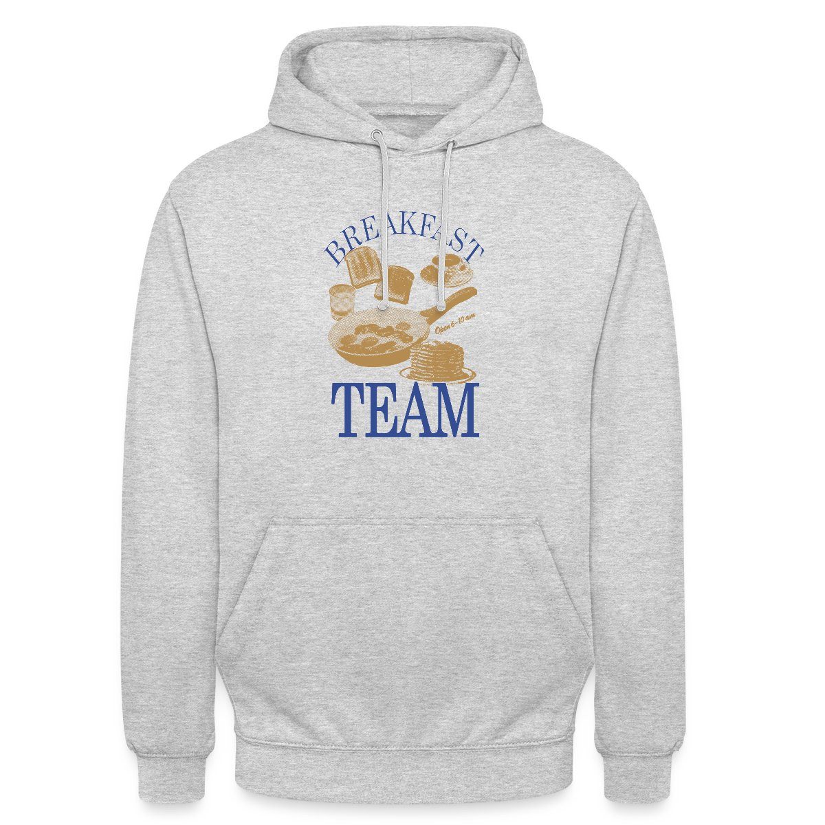 Hoodie Breakfast Team – Retro Frühstücks-Motiv Unisex Hoodie