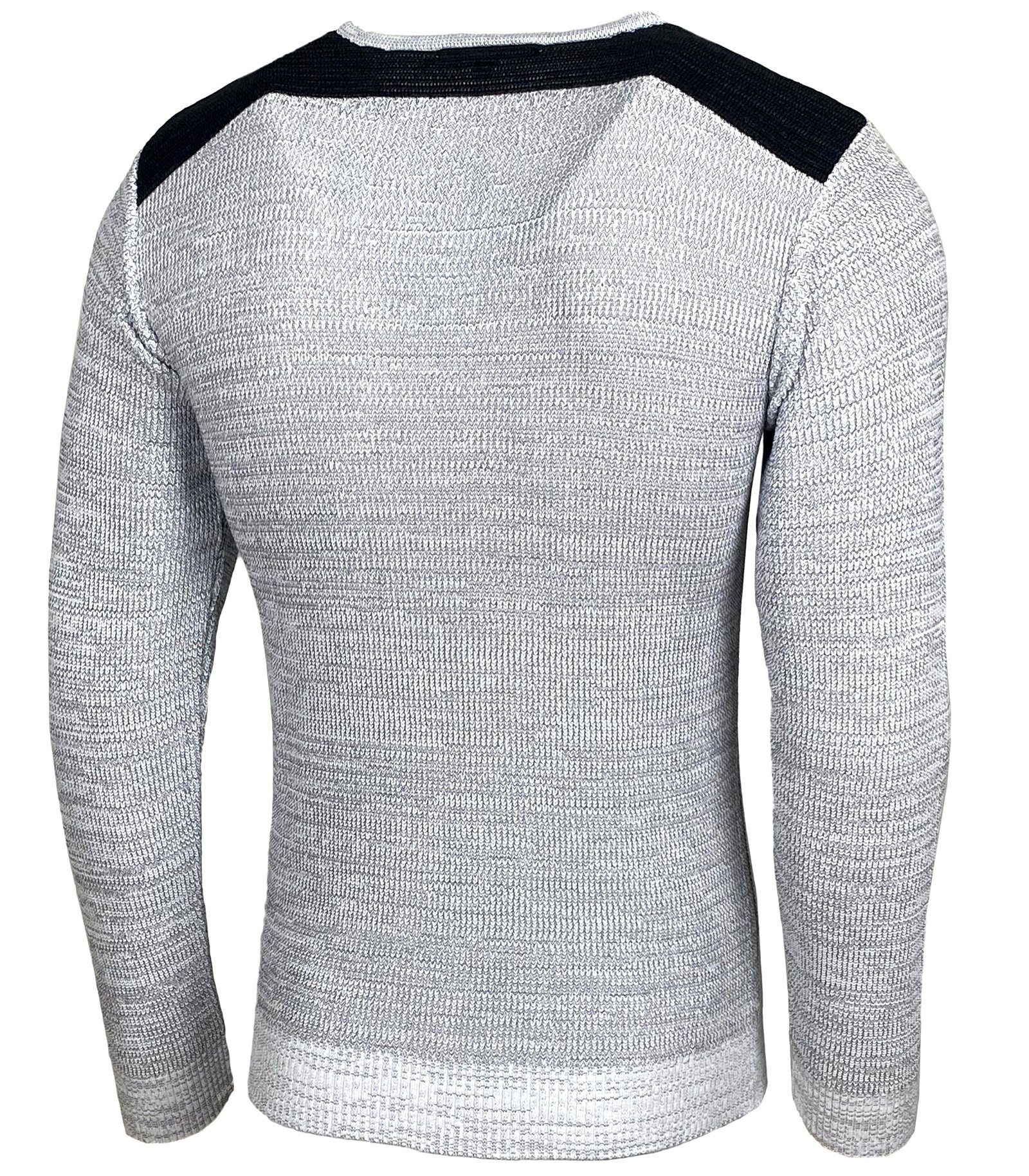 Baxboy Strickpullover Baxboy Herren Pullover V-Neck Strick-Pullover Moderner Männer 52205