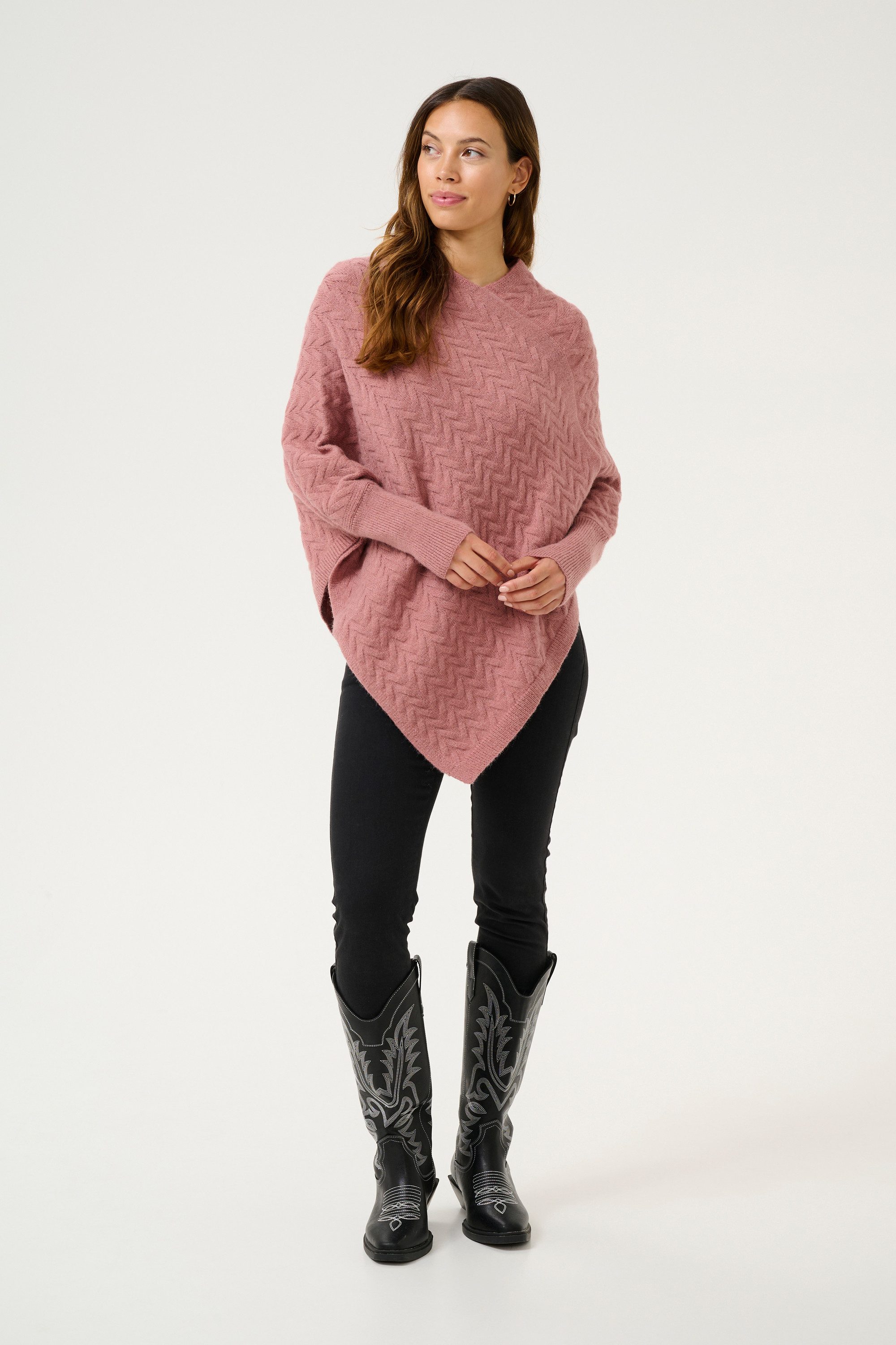 KAFFE Strickponcho Poncho KAvinnie günstig online kaufen