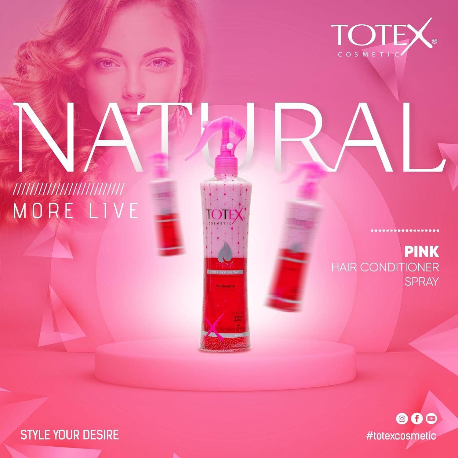 Totex Cosmetic Haarspray Totex 2 Phasenspray Sprühconditioner