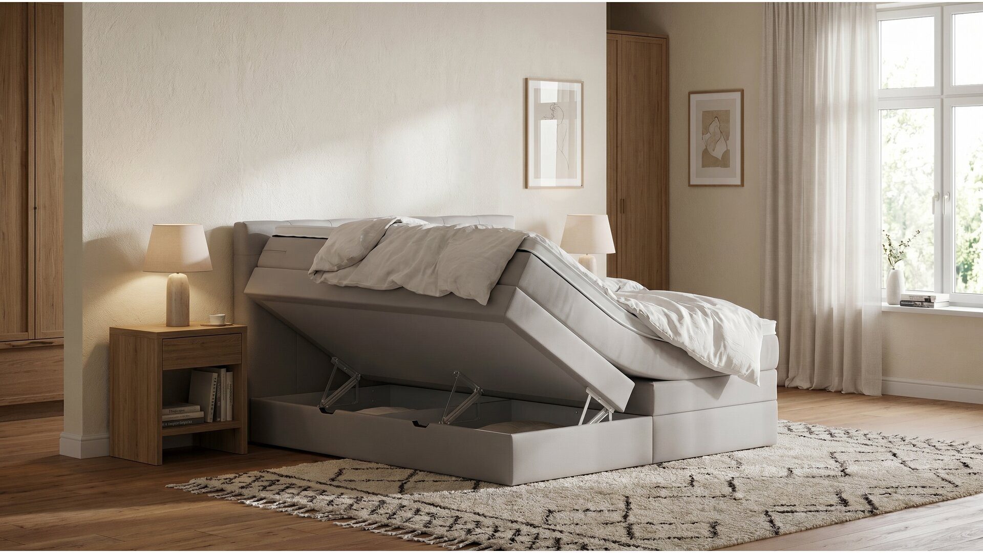 Weiße Betten 200x220 online kaufen | OTTO